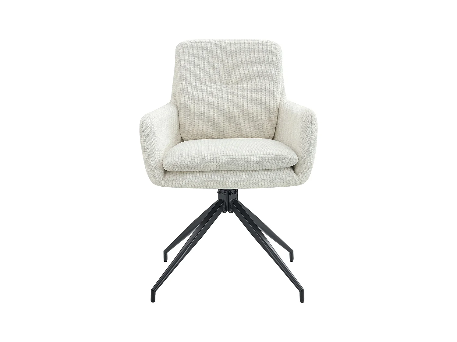 Lot de 2  chaise salle à manger - Tissu - Crème - Pickett