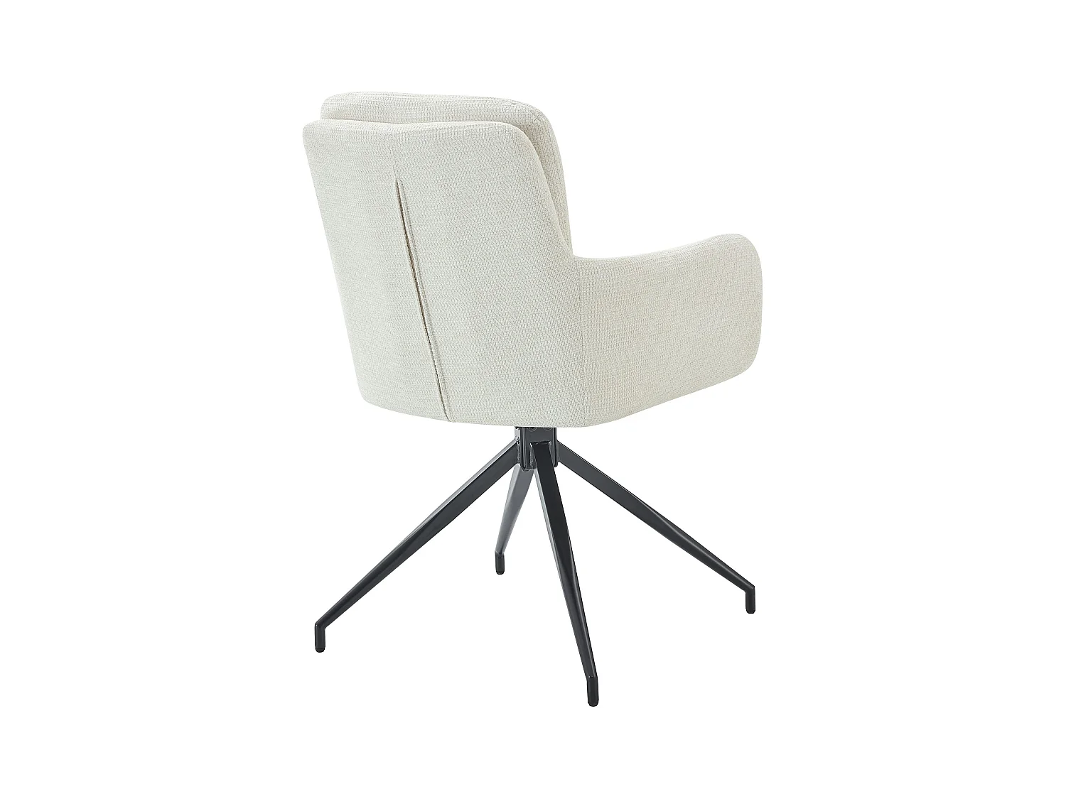 Lot de 2  chaise salle à manger - Tissu - Crème - Pickett