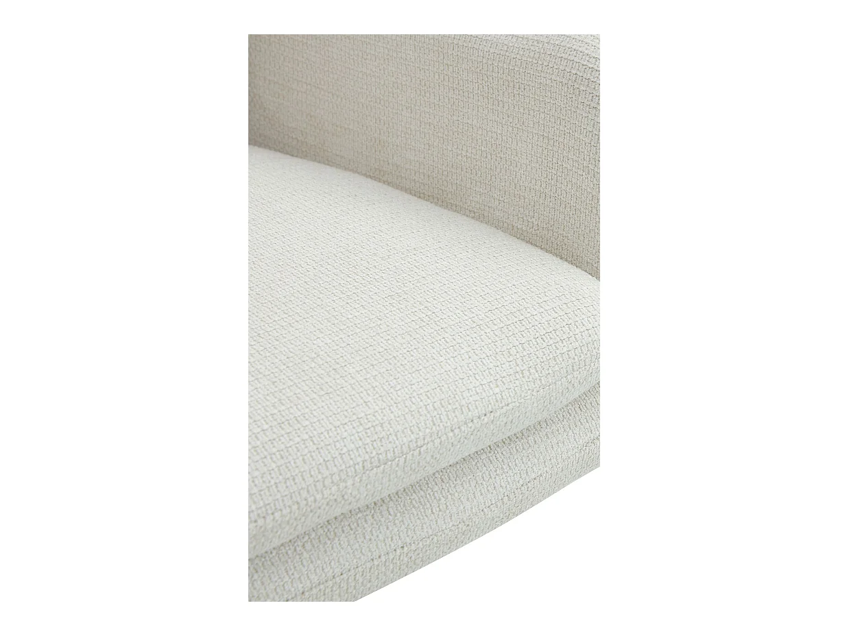 Lot de 2  chaise salle à manger - Tissu - Crème - Pickett