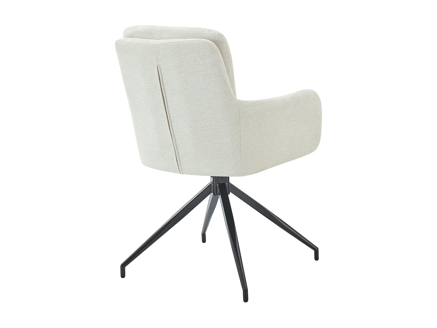 Lot de 2  chaise salle à manger - Tissu - Crème - Pickett