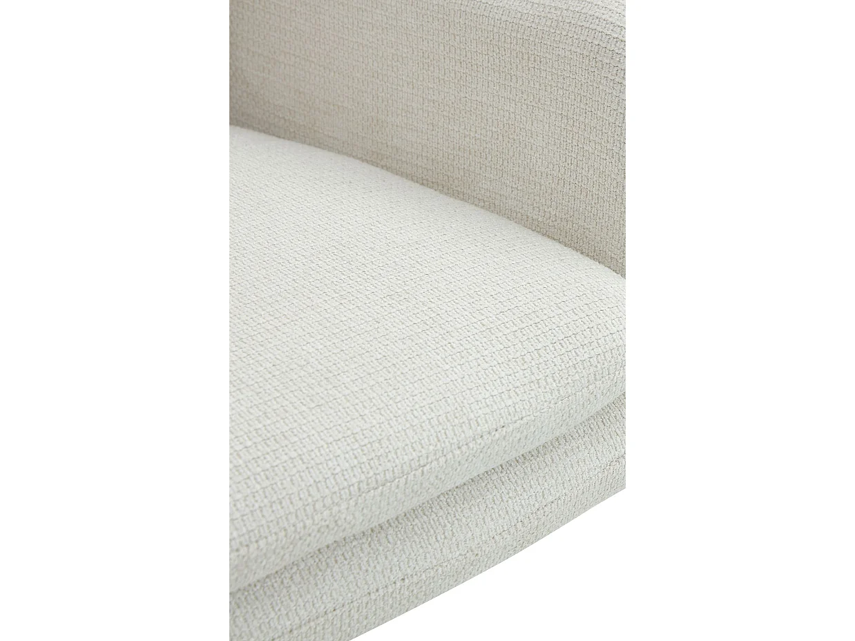 Lot de 2  chaise salle à manger - Tissu - Crème - Pickett