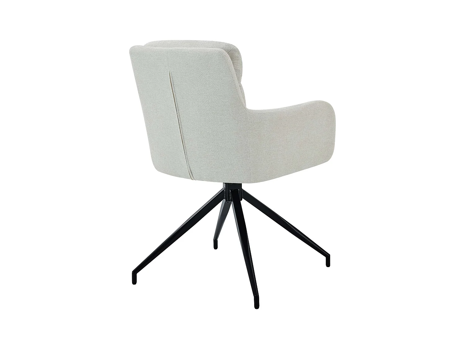 Lot de 2  chaise salle à manger - Tissu - Crème - Somers