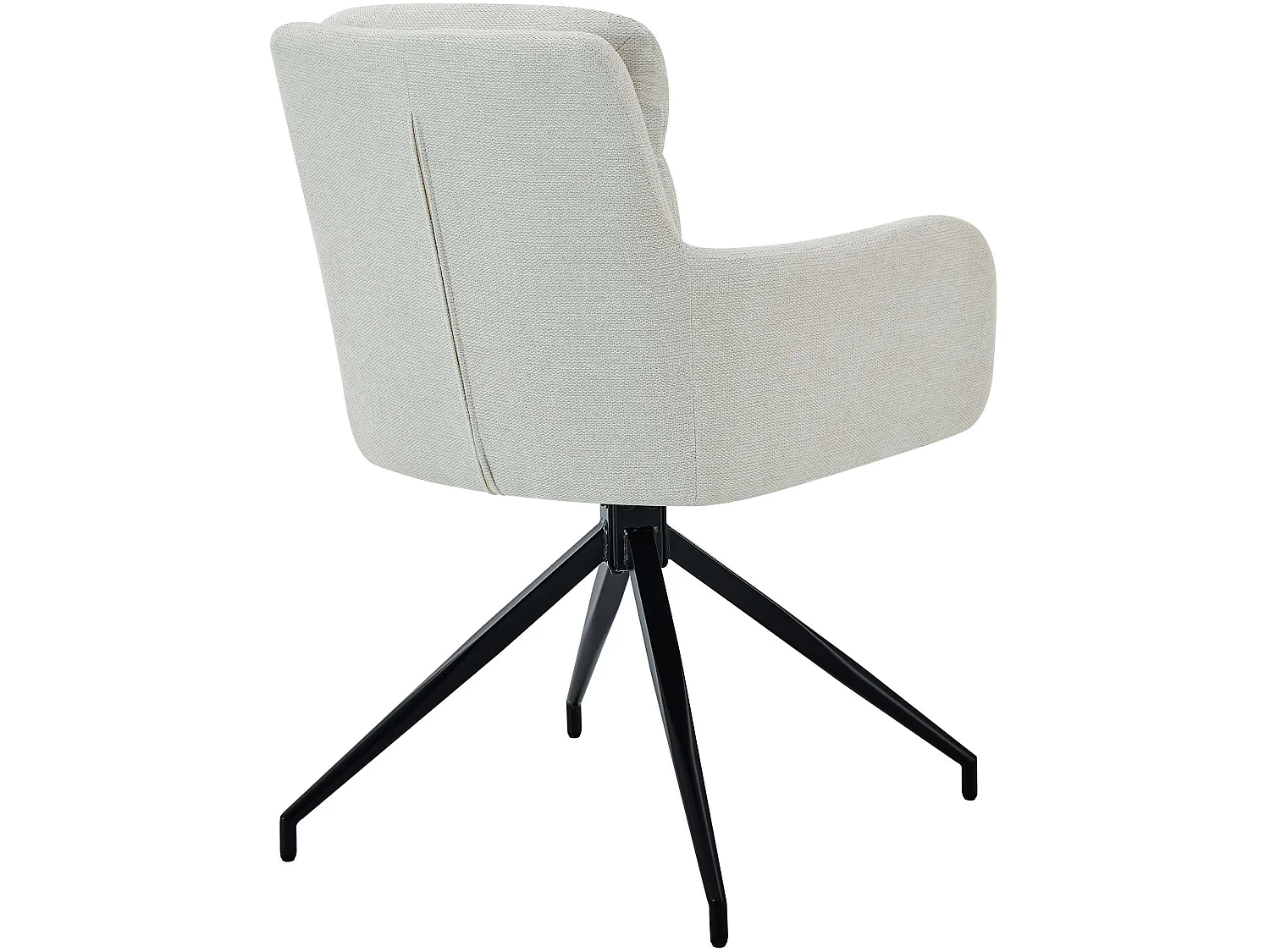 Lot de 2  chaise salle à manger - Tissu - Crème - Somers
