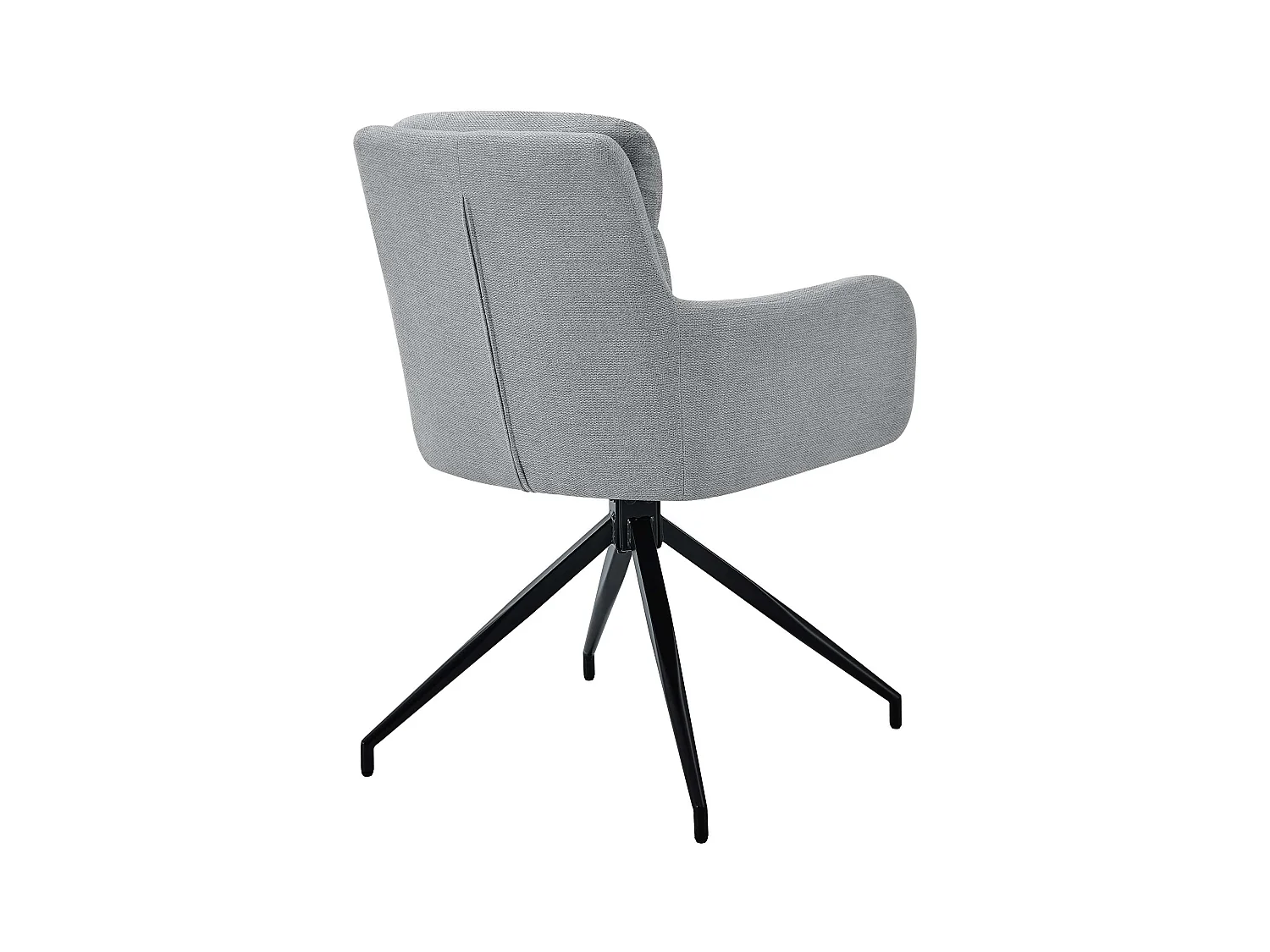 Lot de 2  chaise salle à manger - Tissu - Gris clair - Somers