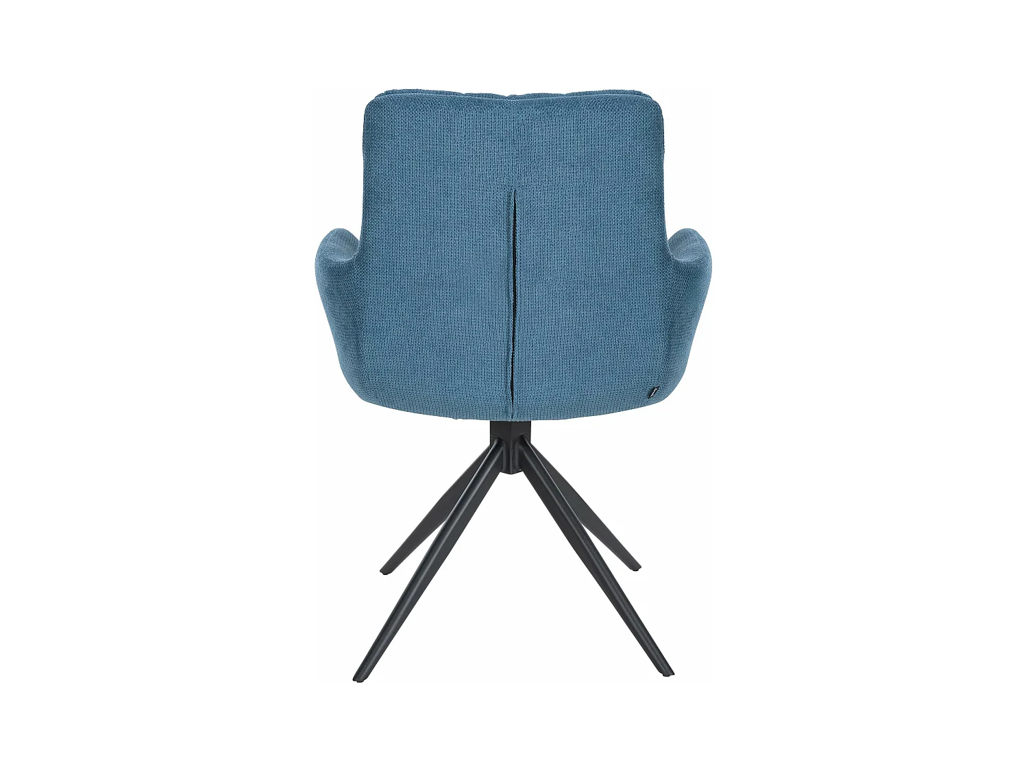 Lot de 2  chaises avec accoudoirs - Tissu - Bleu - Vilas