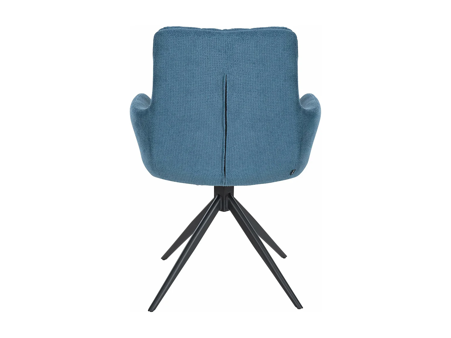 Lot de 2  chaises avec accoudoirs - Tissu - Bleu - Vilas