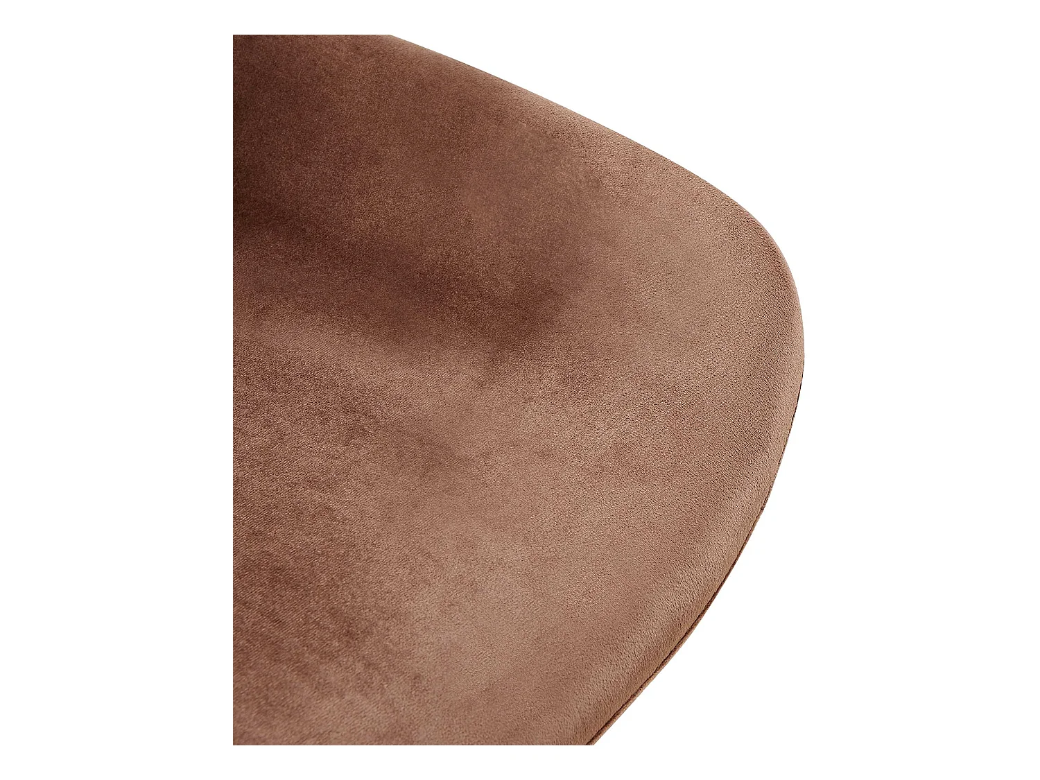 Lot de 2  chaise salle à manger - Velours - Marron - Lewes