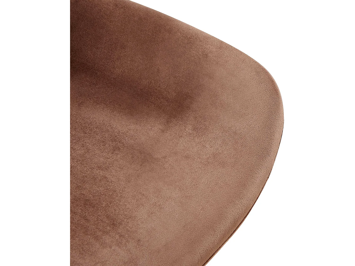 Lot de 2  chaise salle à manger - Velours - Marron - Lewes