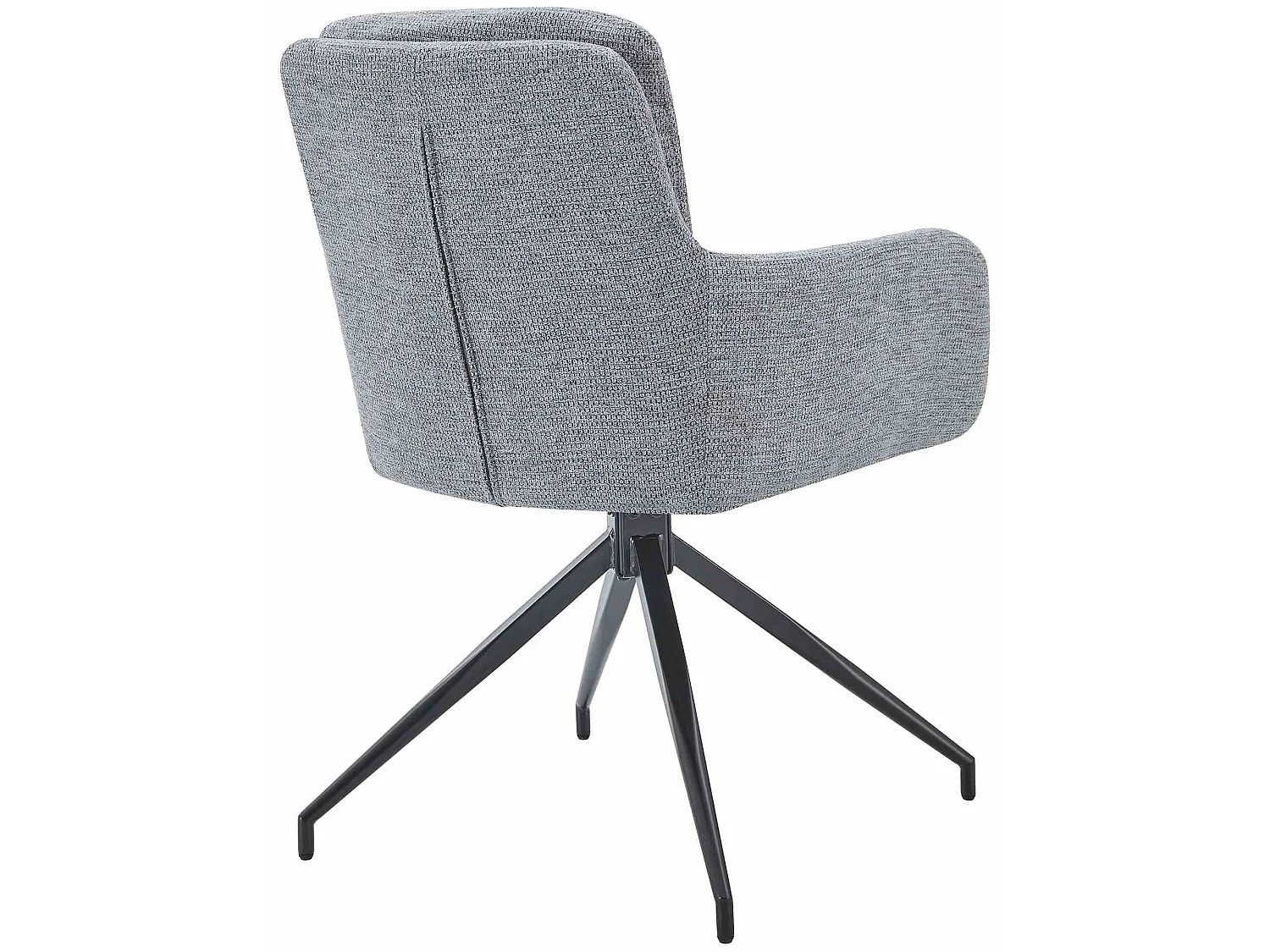 Lot de 2  chaise salle à manger - Tissu - Gris - Pickett