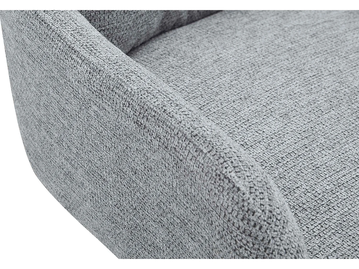 Lot de 2  chaise salle à manger - Tissu - Gris - Pickett