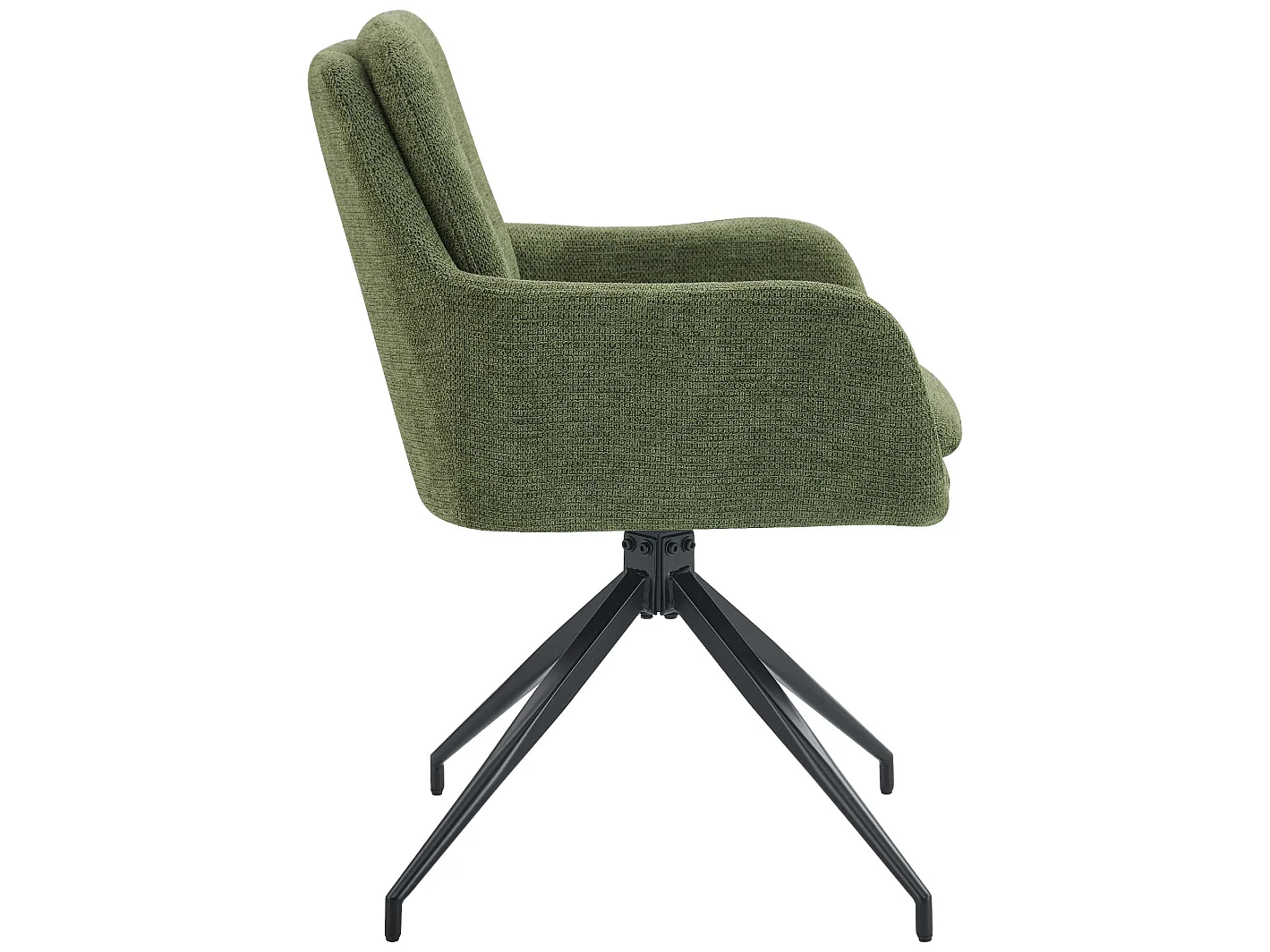 Lot de 2  chaise salle à manger - Tissu - Vert - Pickett