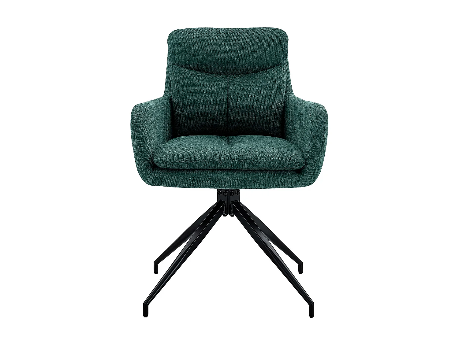 Lot de 2  chaise salle à manger - Tissu - Vert - Somers