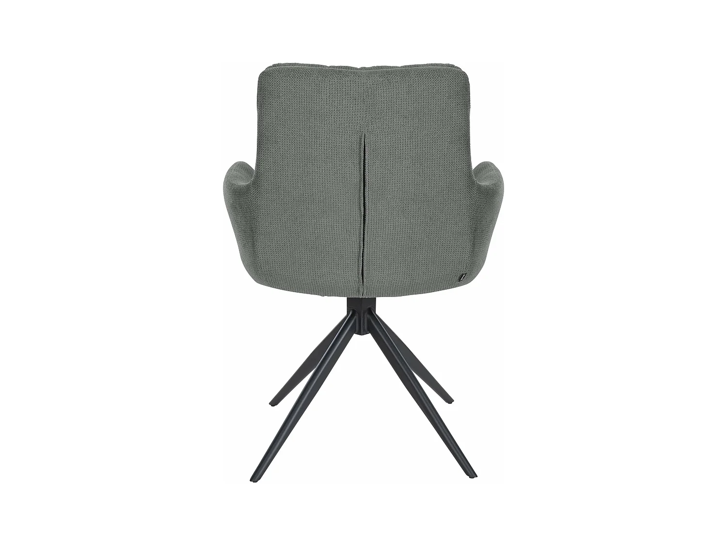 Lot de 2  chaises avec accoudoirs - Tissu - Gris - Vilas