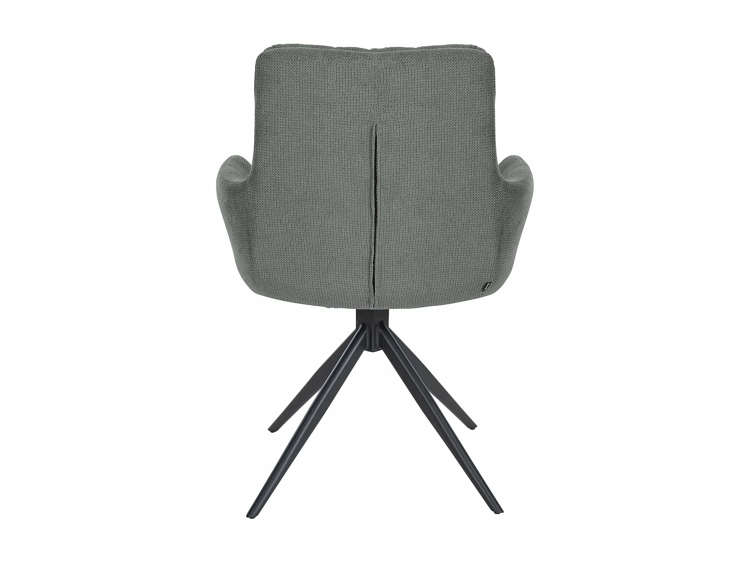 Lot de 2  chaises avec accoudoirs - Tissu - Gris - Vilas