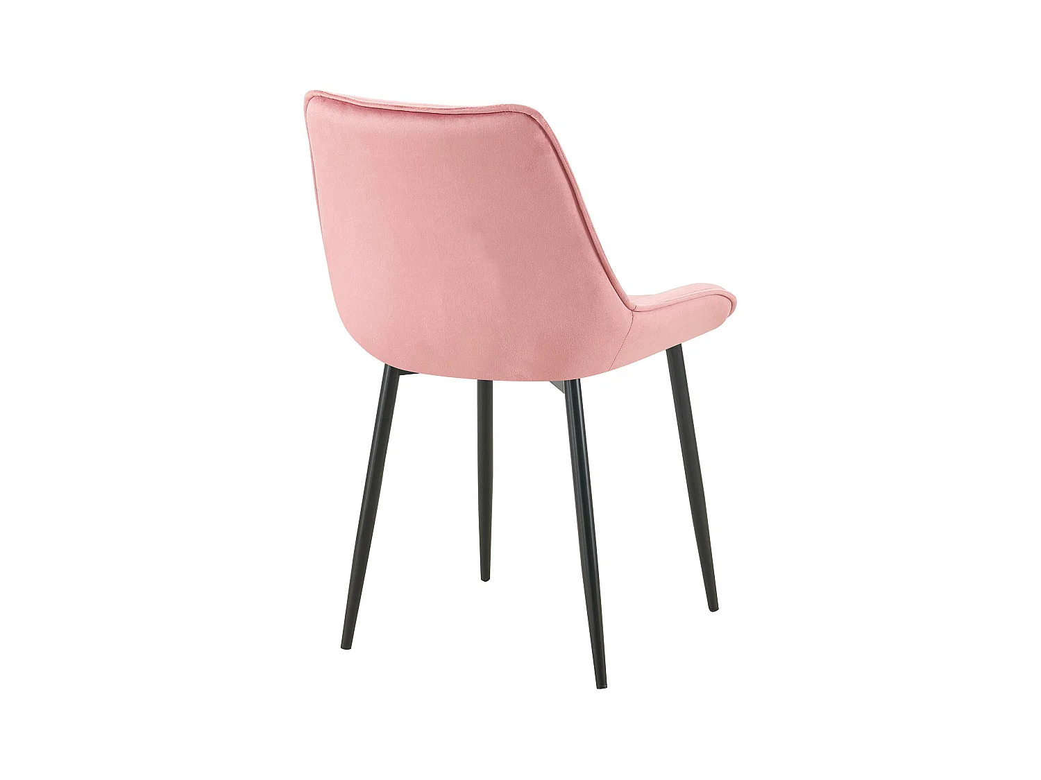 Lot de 2  chaise salle à manger - Velours - Rose - Wallace