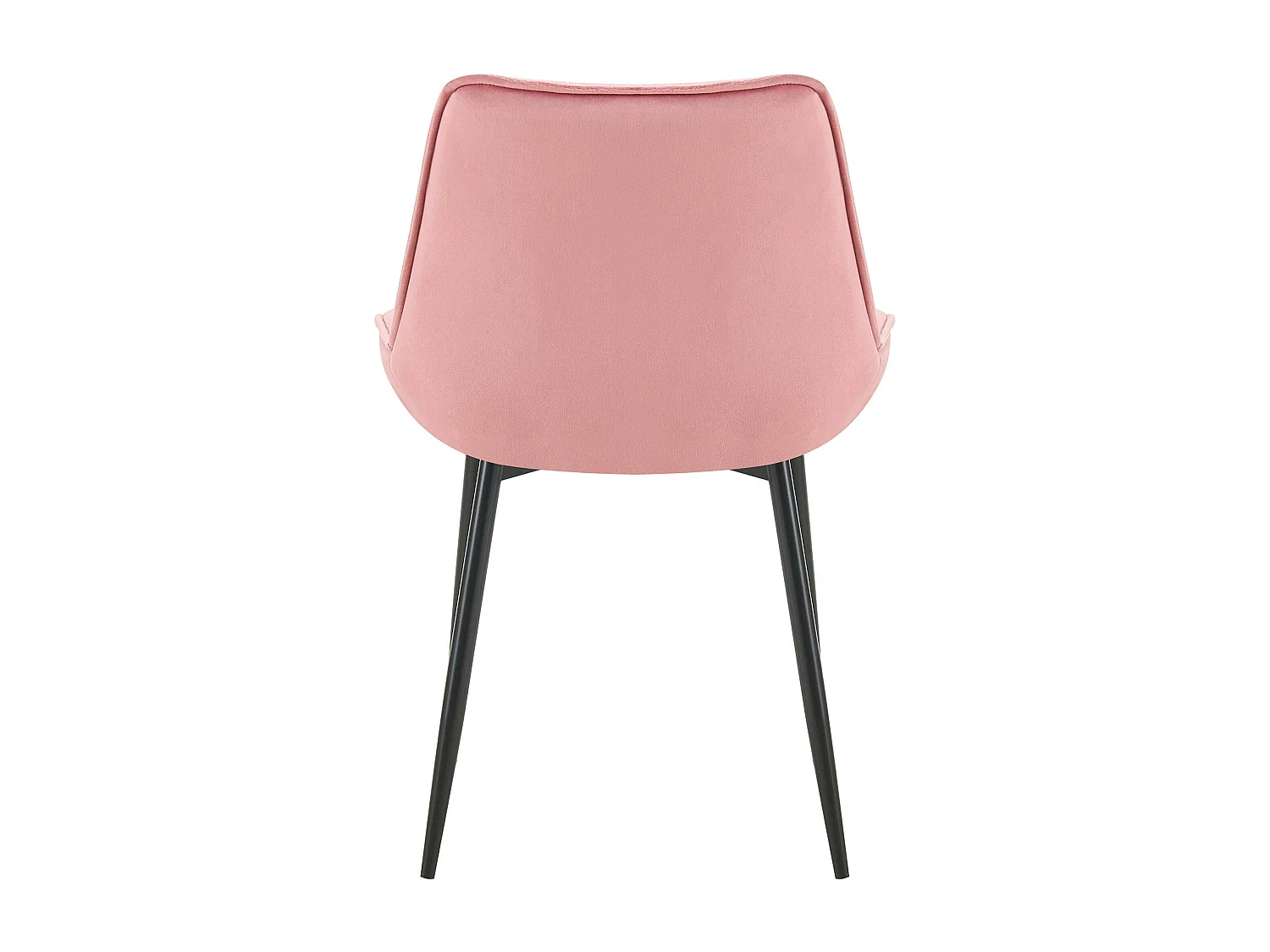 Lot de 2  chaise salle à manger - Velours - Rose - Wallace