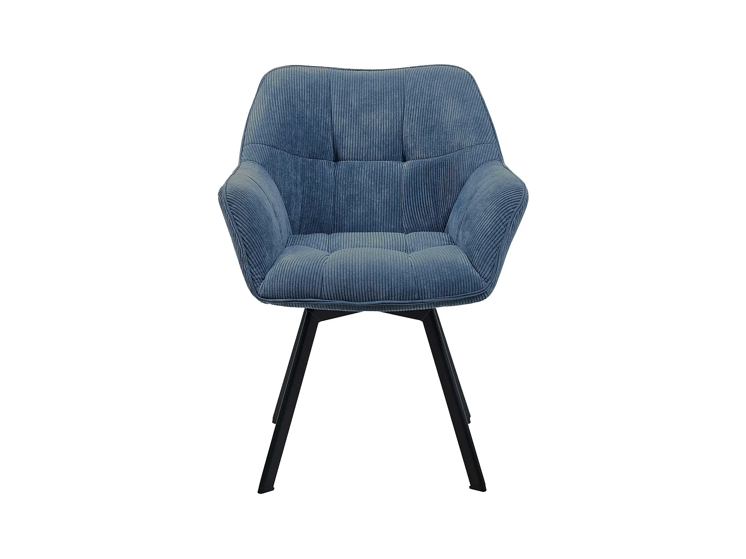 Lot de 2  chaises avec accoudoirs - Cordon - Bleu - Jordi