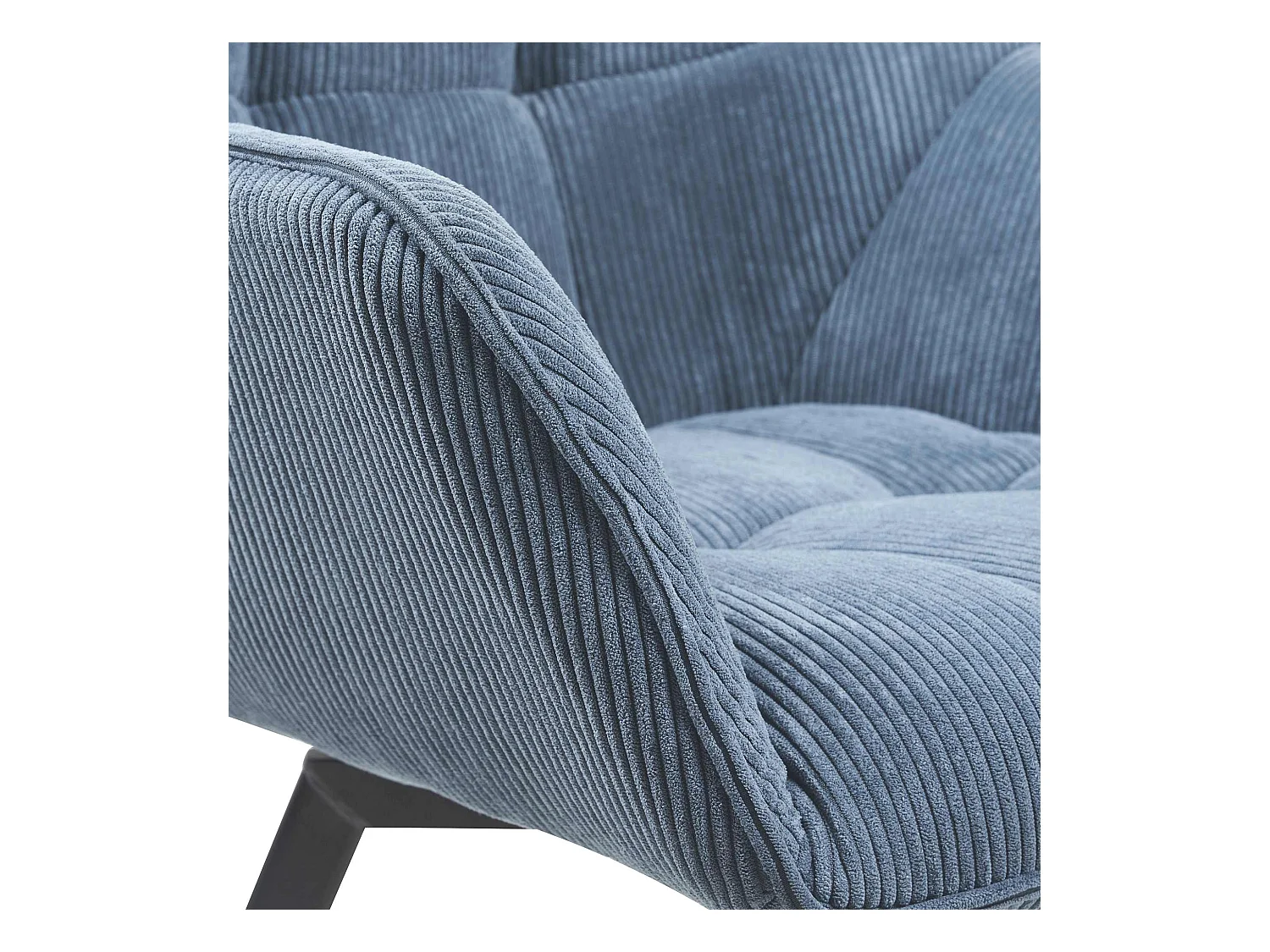 Lot de 2  chaises avec accoudoirs - Cordon - Bleu - Jordi