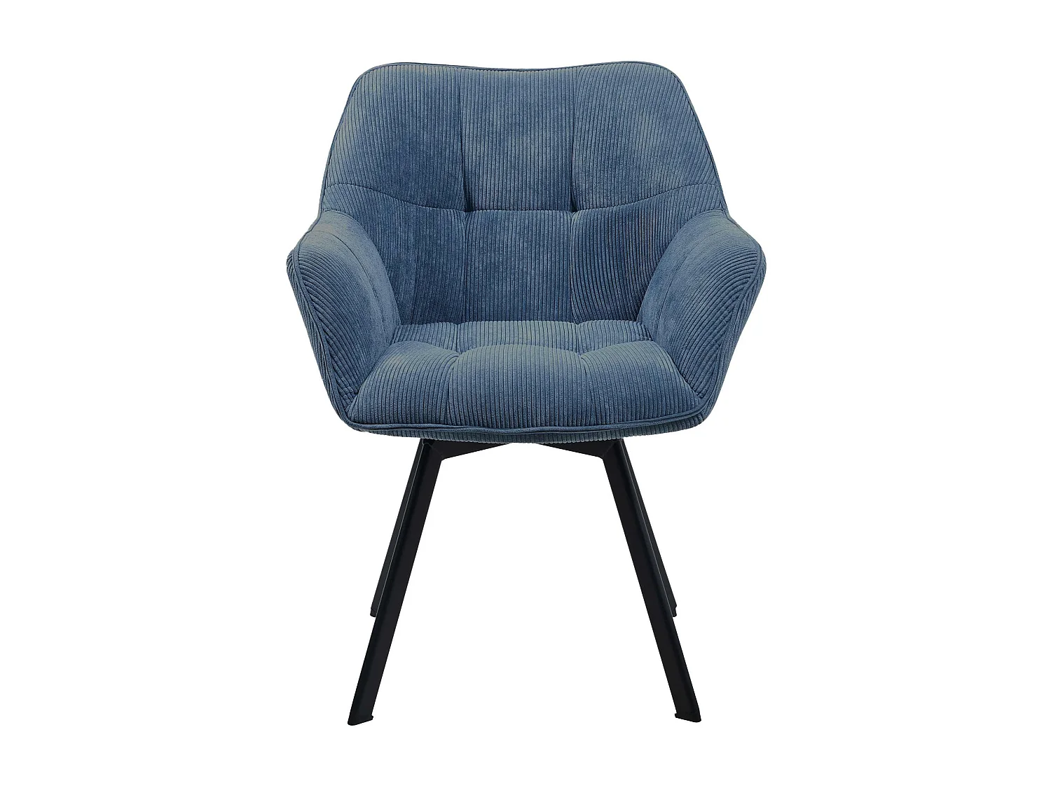 Lot de 2  chaises avec accoudoirs - Cordon - Bleu - Jordi