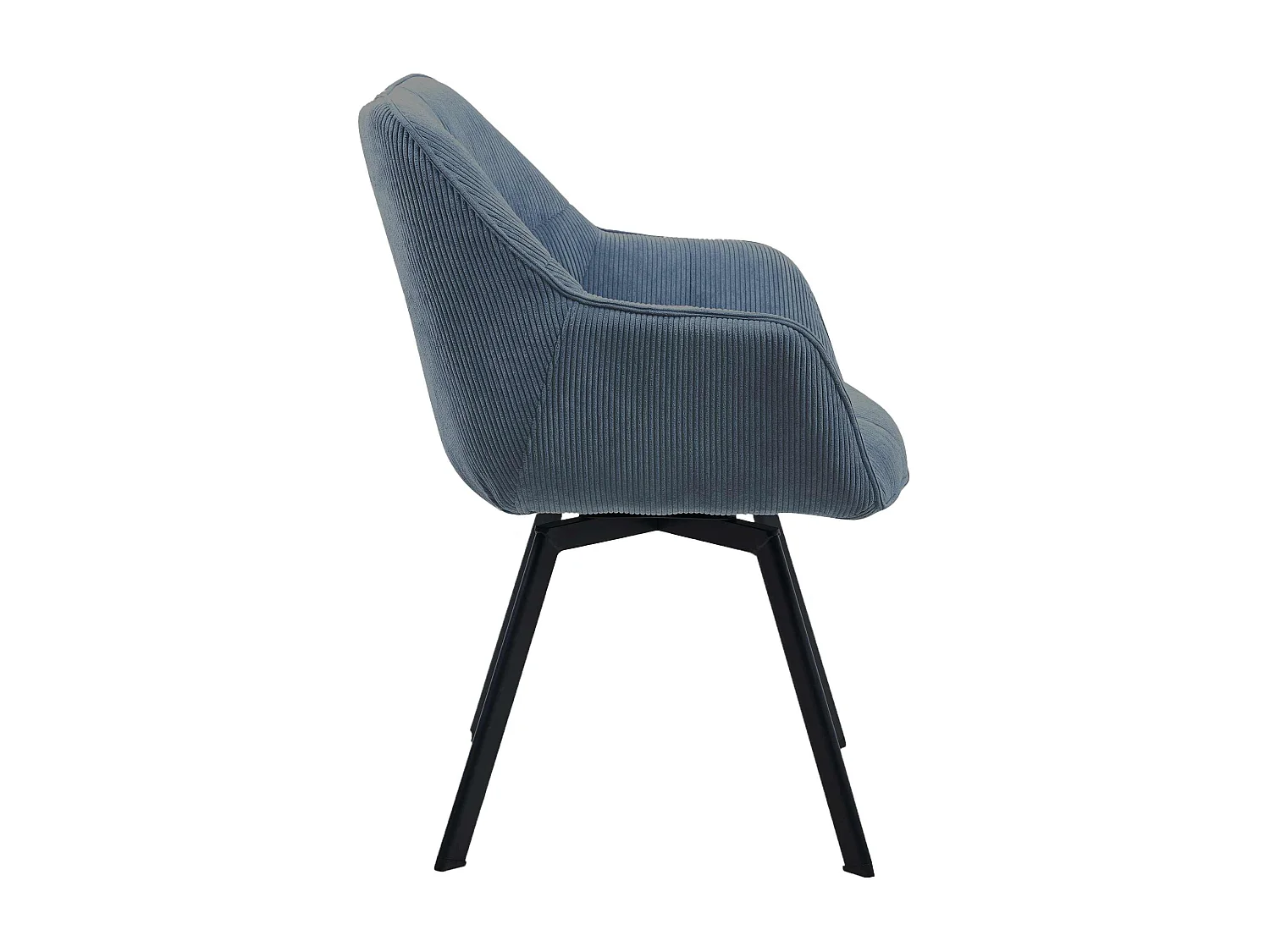 Lot de 2  chaises avec accoudoirs - Cordon - Bleu - Jordi