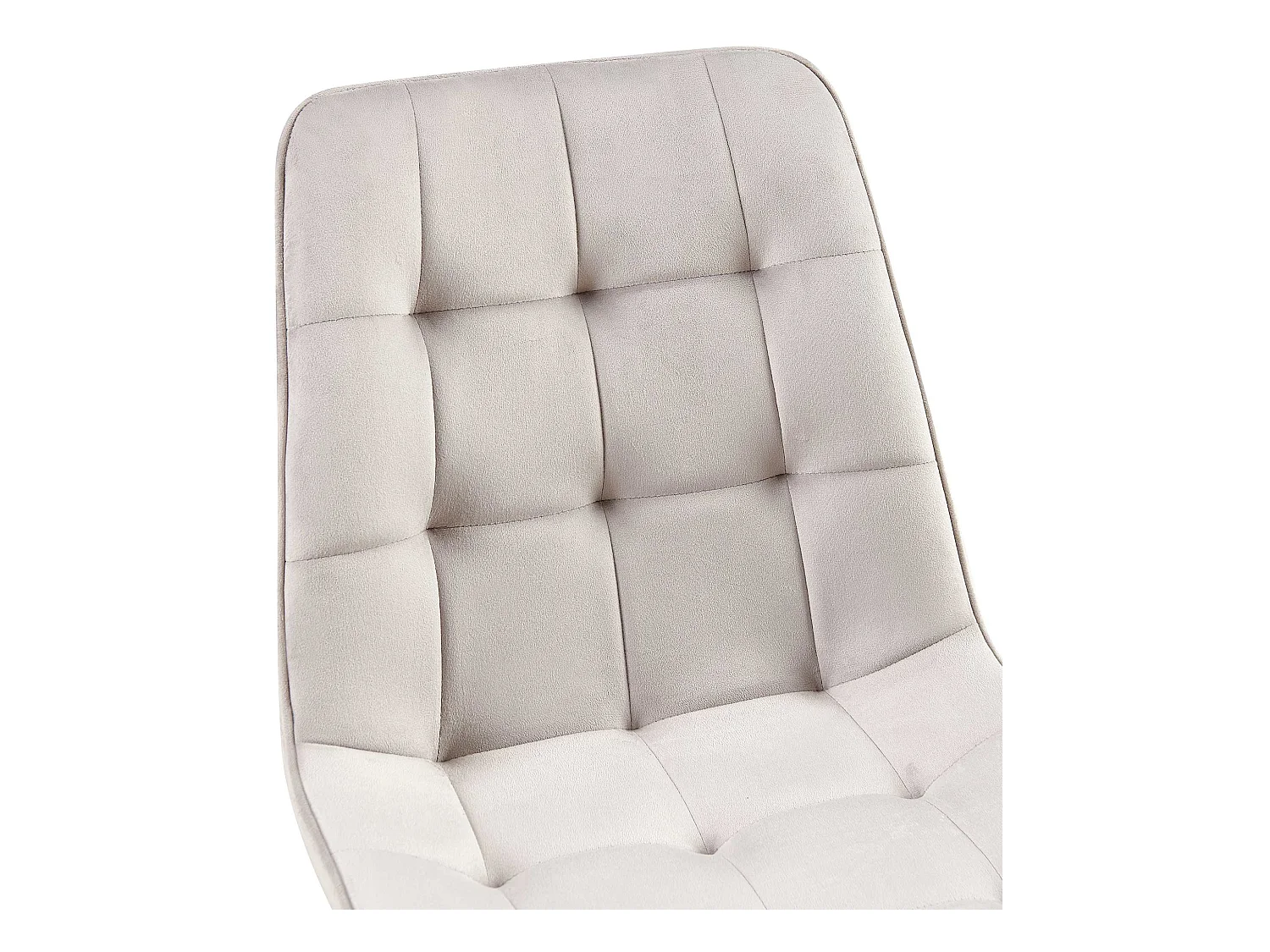 Lot de 2  chaise salle à manger - Velours - Gris - Gifford