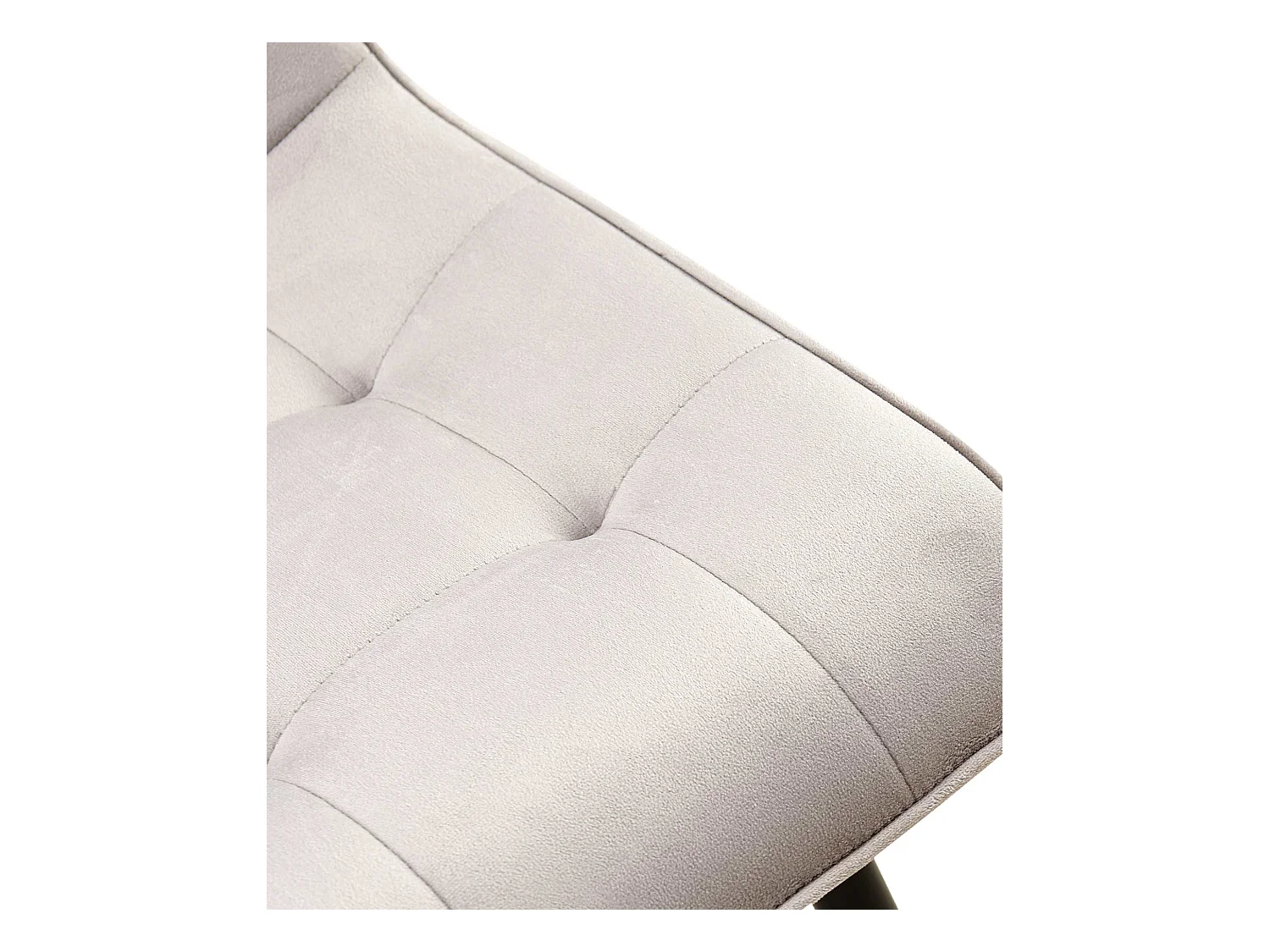 Lot de 2  chaise salle à manger - Velours - Gris - Gifford