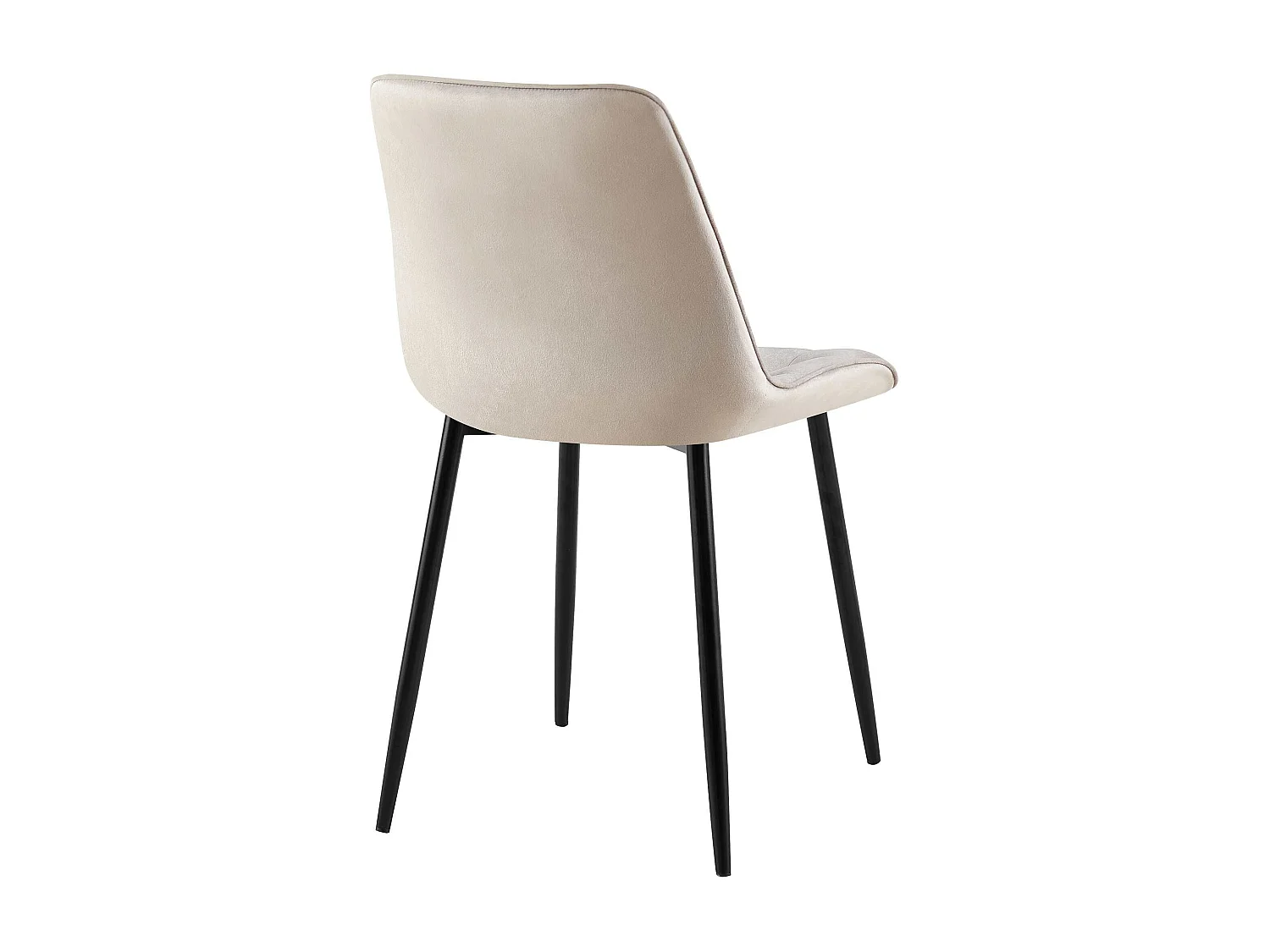 Lot de 2  chaise salle à manger - Velours - Gris - Gifford