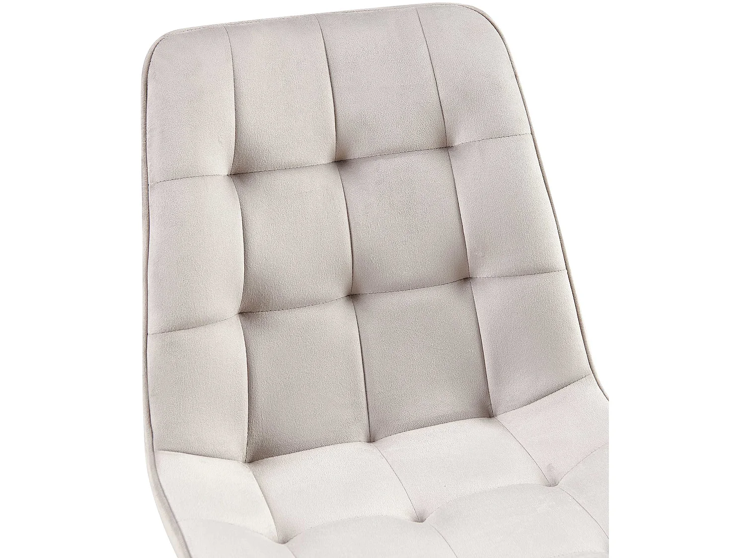 Lot de 2  chaise salle à manger - Velours - Gris - Gifford