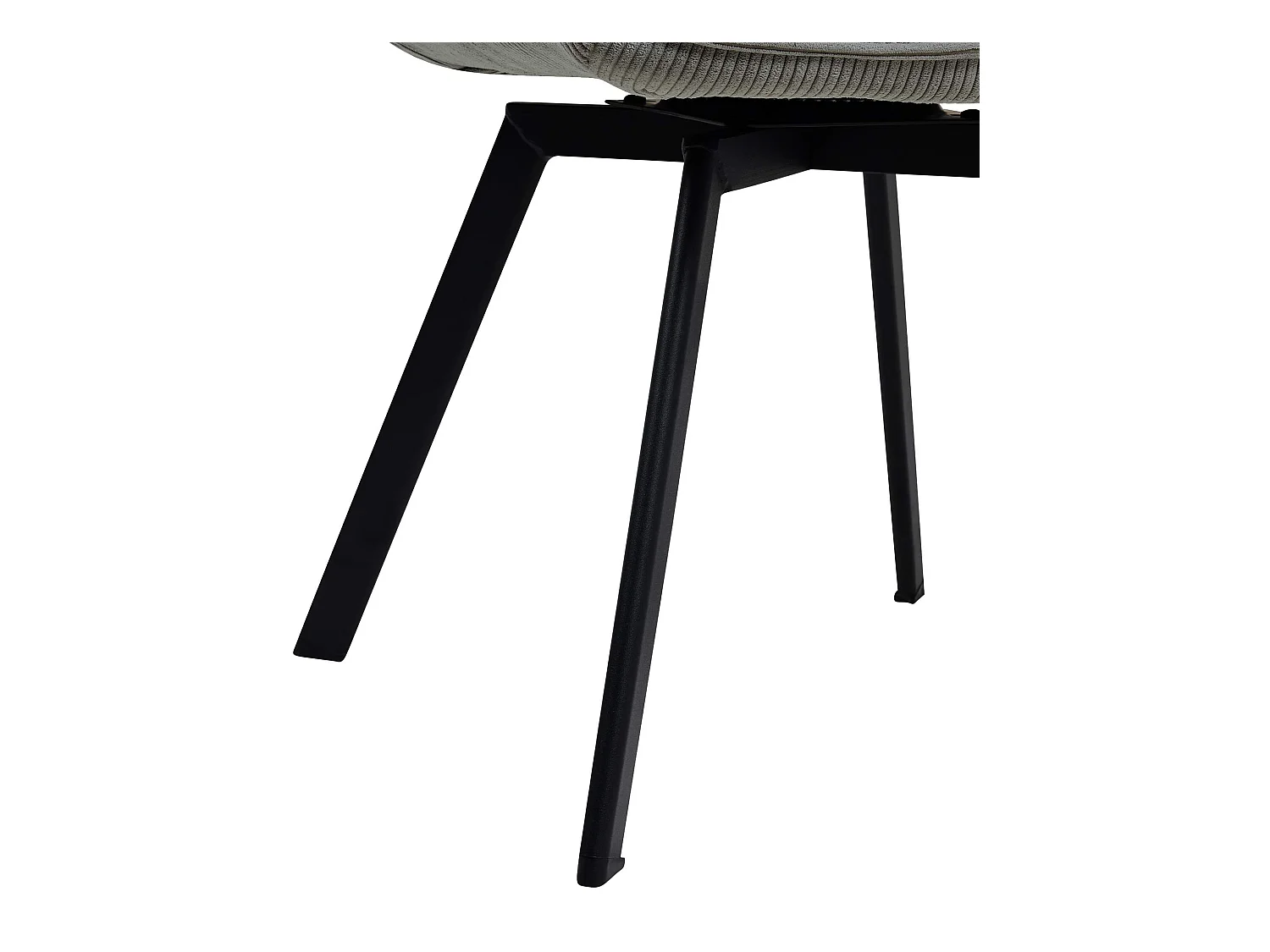 Lot de 2  chaises avec accoudoirs - Cordon - Gris - Jordi