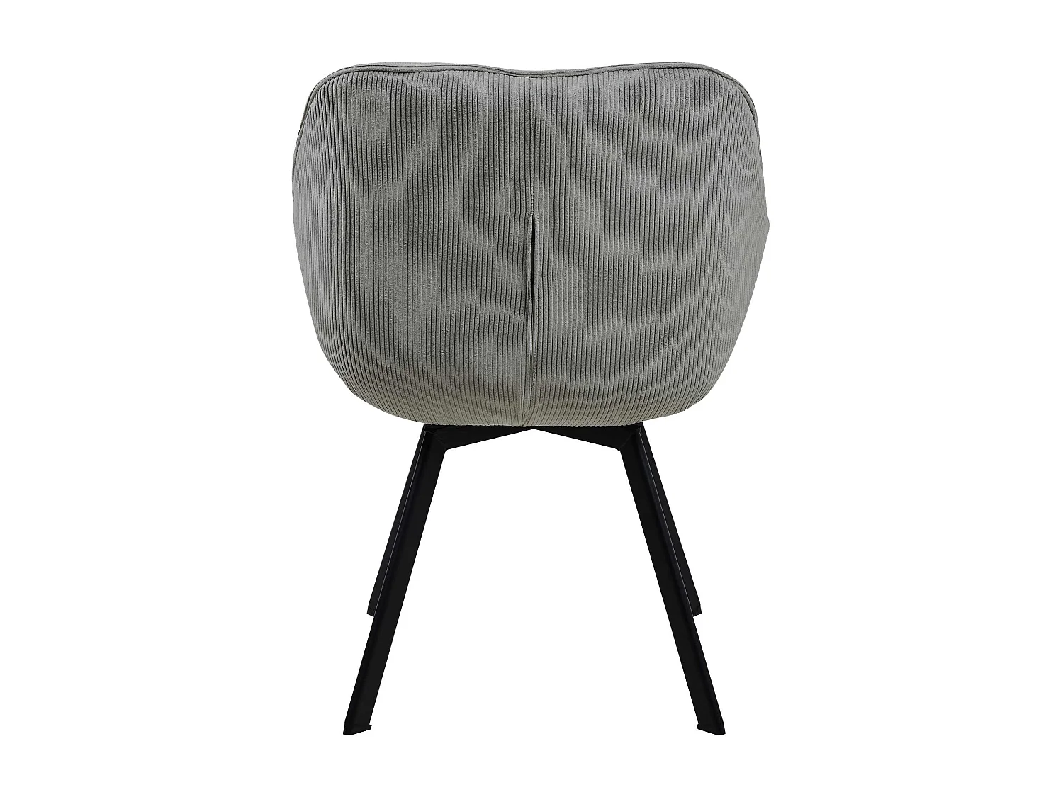 Lot de 2  chaises avec accoudoirs - Cordon - Gris - Jordi