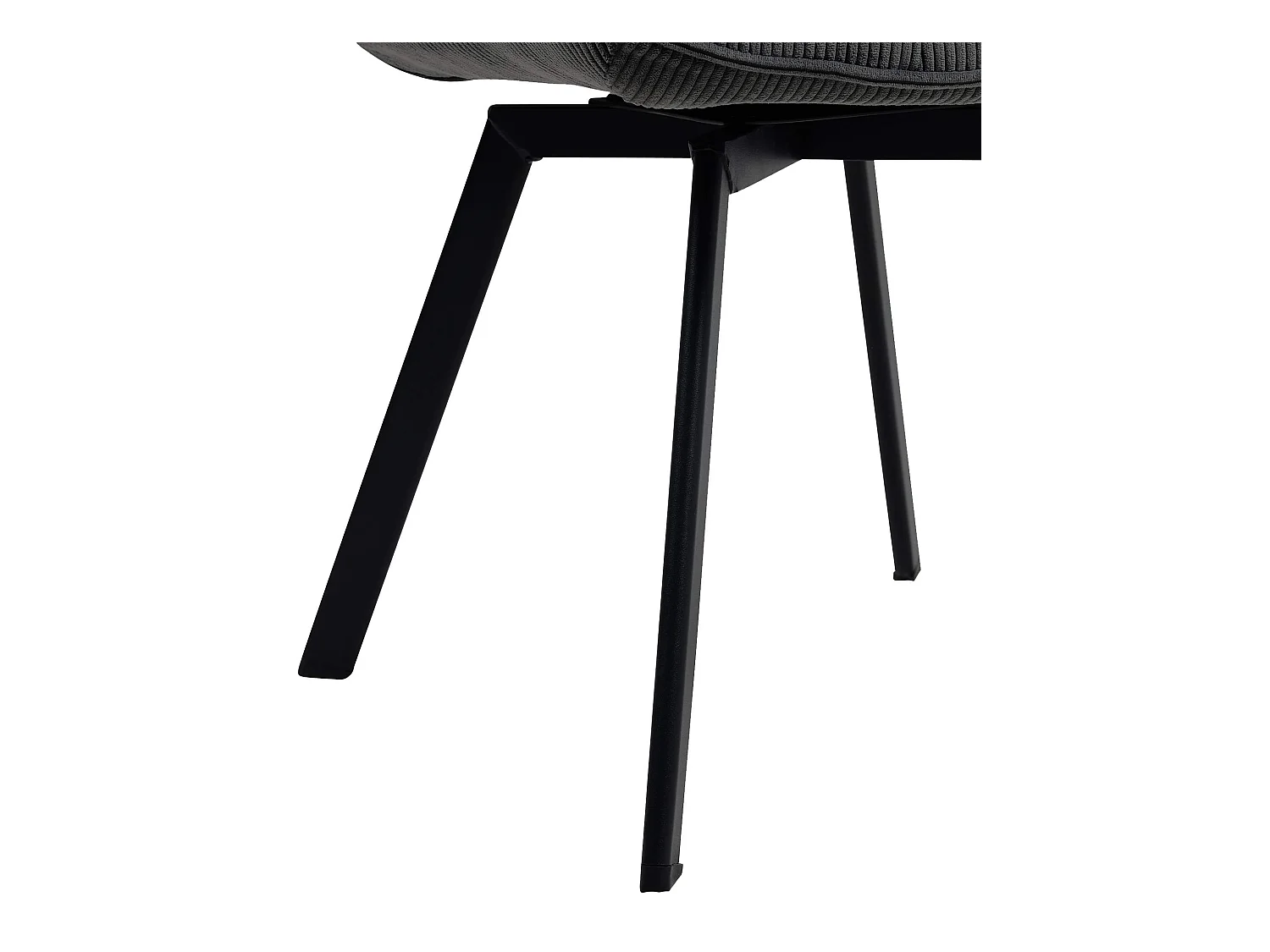 Lot de 2  chaises avec accoudoirs - Cordon - Gris foncé - Jordi