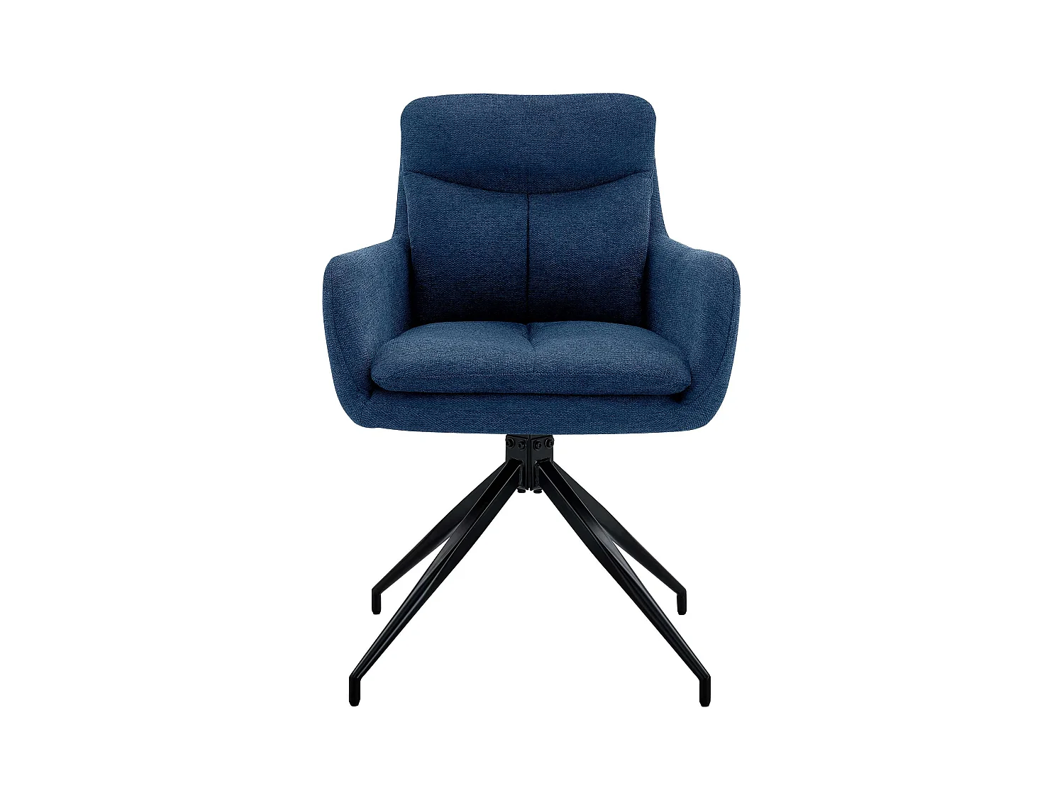 Lot de 2  chaise salle à manger - Tissu - Bleu - Somers