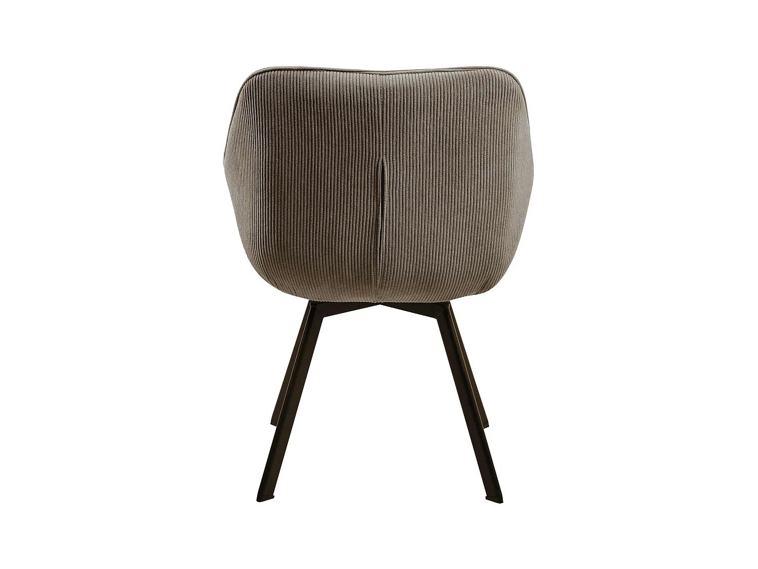 Lot de 2  chaises avec accoudoirs - Cordon - Marron - Jordi