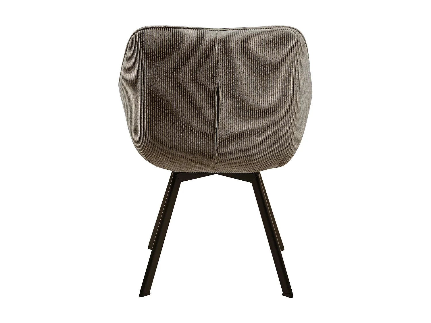 Lot de 2  chaises avec accoudoirs - Cordon - Marron - Jordi