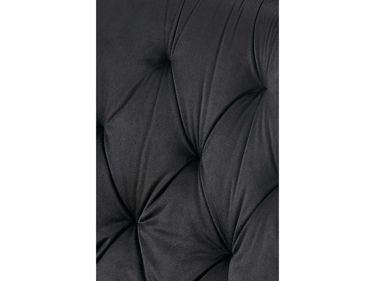 Lot de 2  chaise salle à manger - Velours - Noir - Wallace