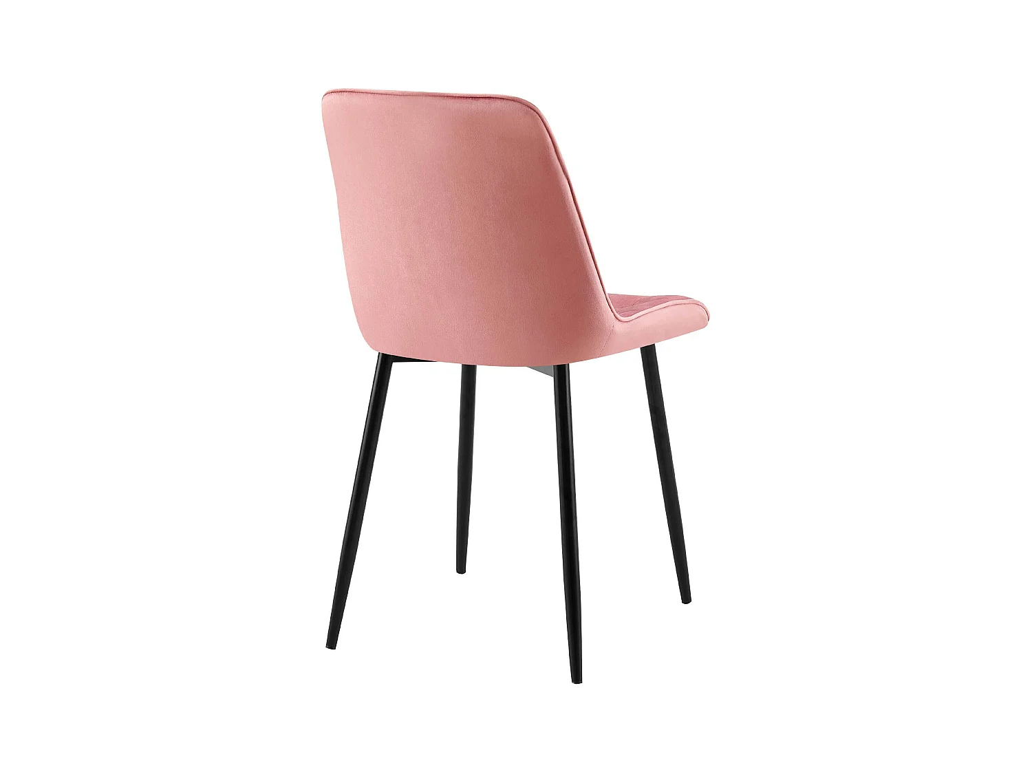 Lot de 2  chaise salle à manger - Velours - Rose - Gifford