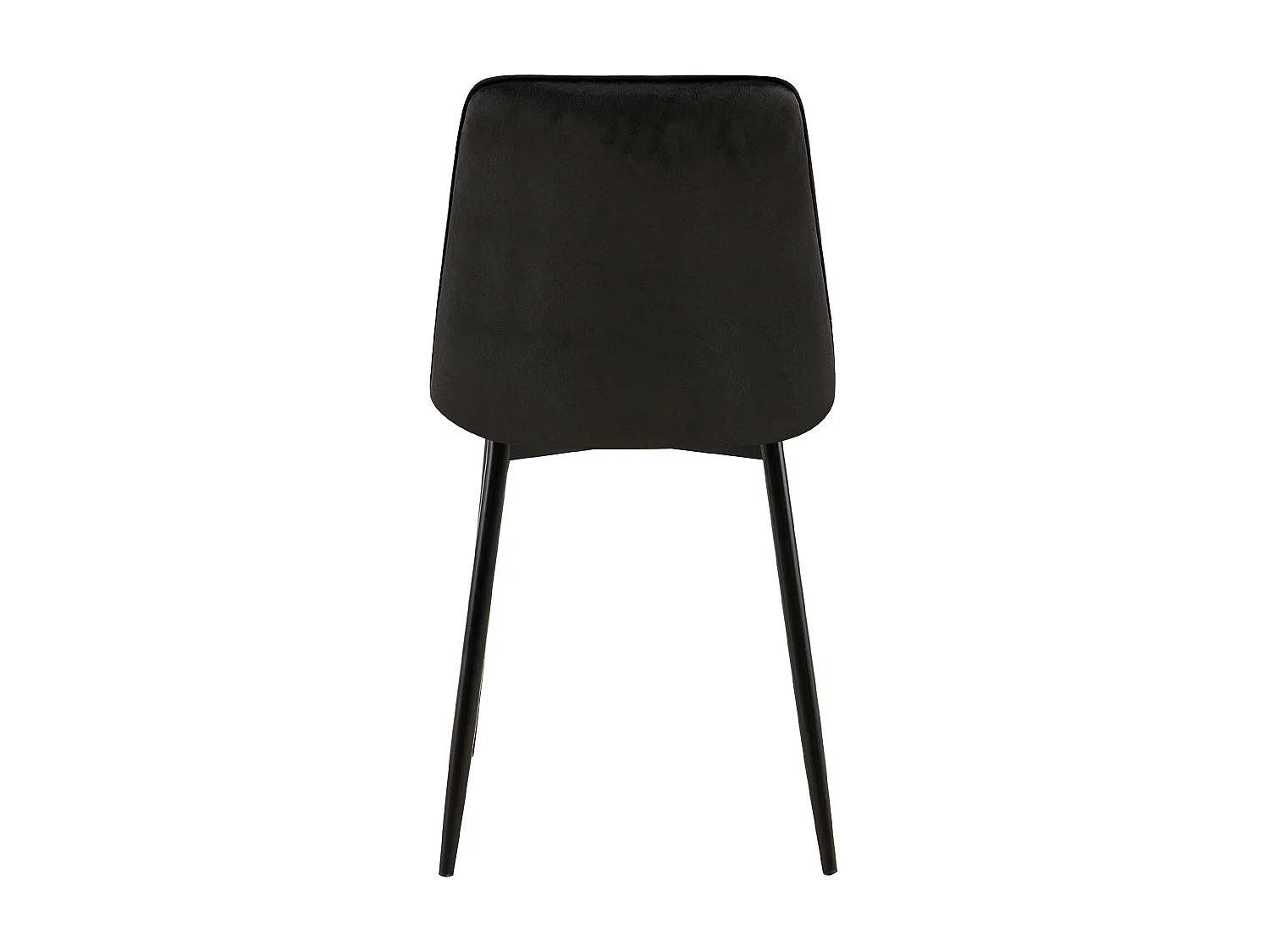 Lot de 2  chaise salle à manger - Velours - Noir - Gifford