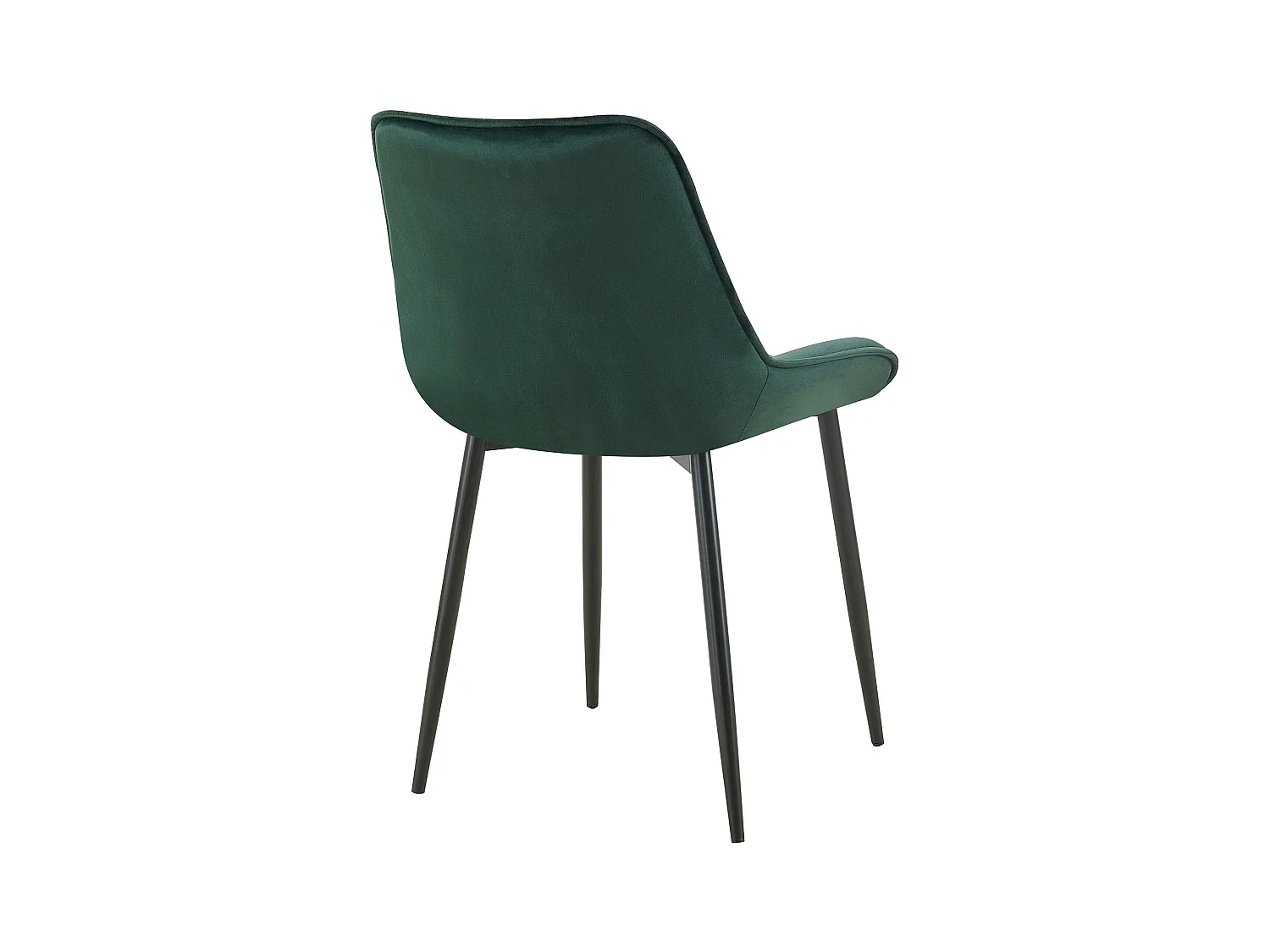 Lot de 2  chaise salle à manger - Velours - Vert - Wallace