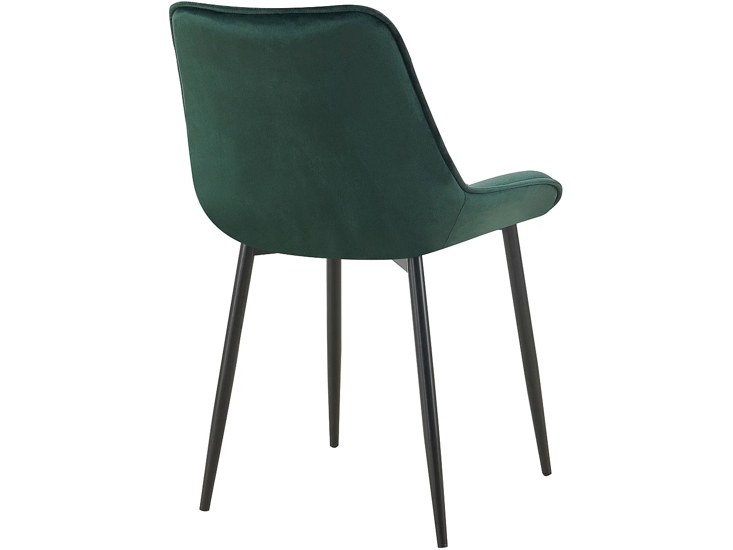 Lot de 2  chaise salle à manger - Velours - Vert - Wallace