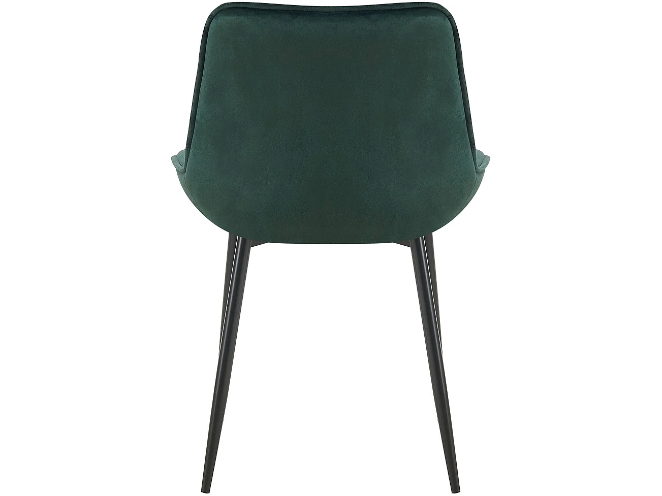 Lot de 2  chaise salle à manger - Velours - Vert - Wallace