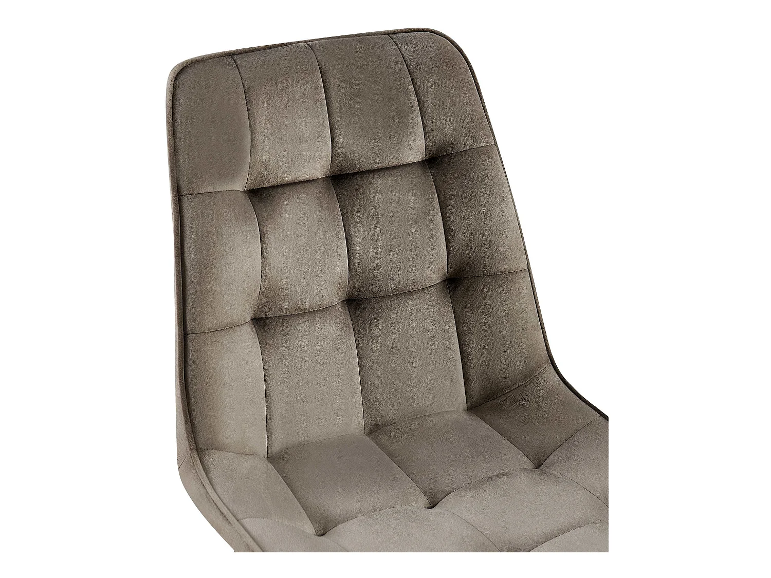 Lot de 2  chaise salle à manger - Velours - Anthracite - Gifford