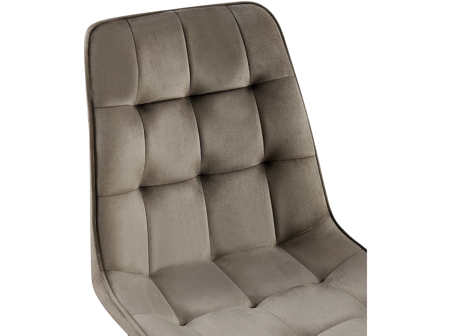 Lot de 2  chaise salle à manger - Velours - Anthracite - Gifford