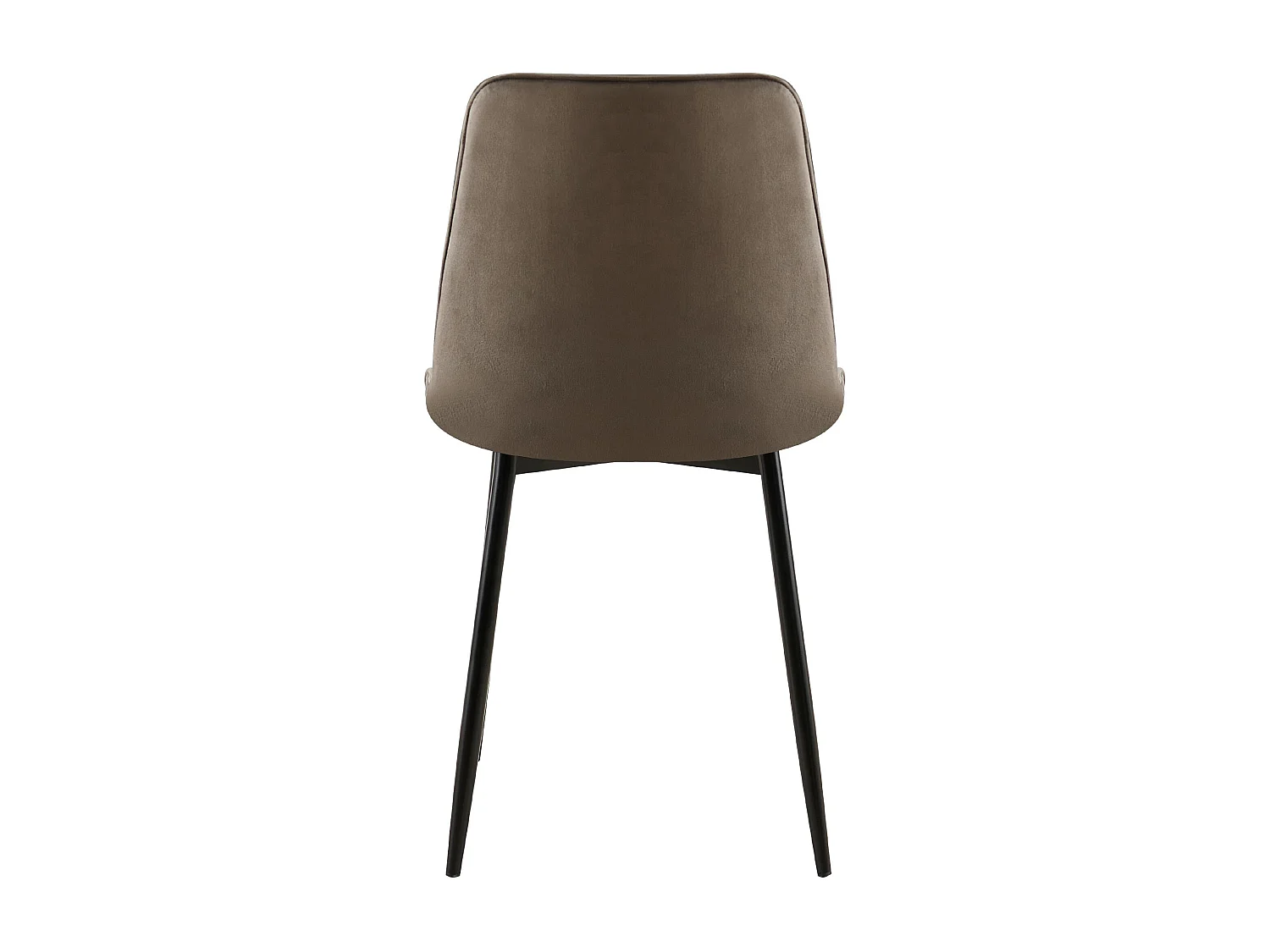 Lot de 2  chaise salle à manger - Velours - Anthracite - Gifford