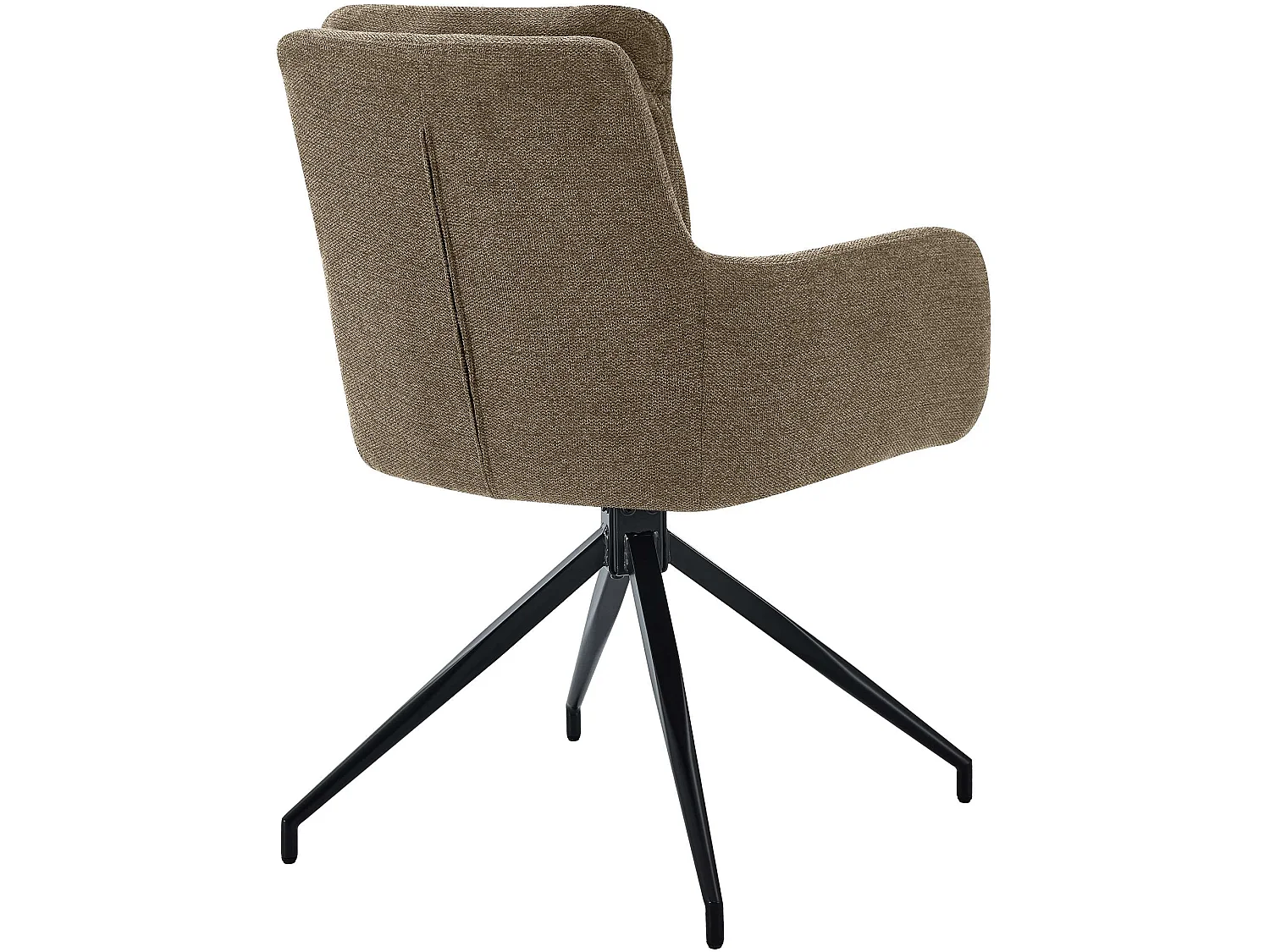 Lot de 2  chaise salle à manger - Tissu - Marron - Somers