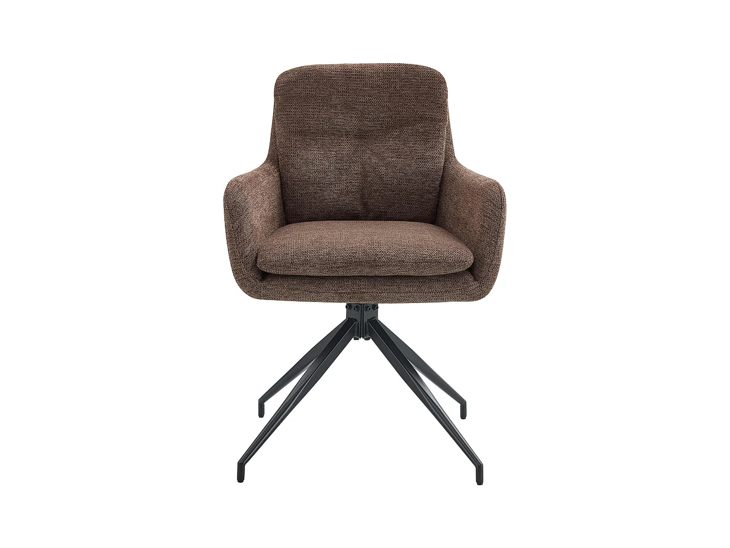 Lot de 2  chaise salle à manger - Tissu - Marron - Pickett