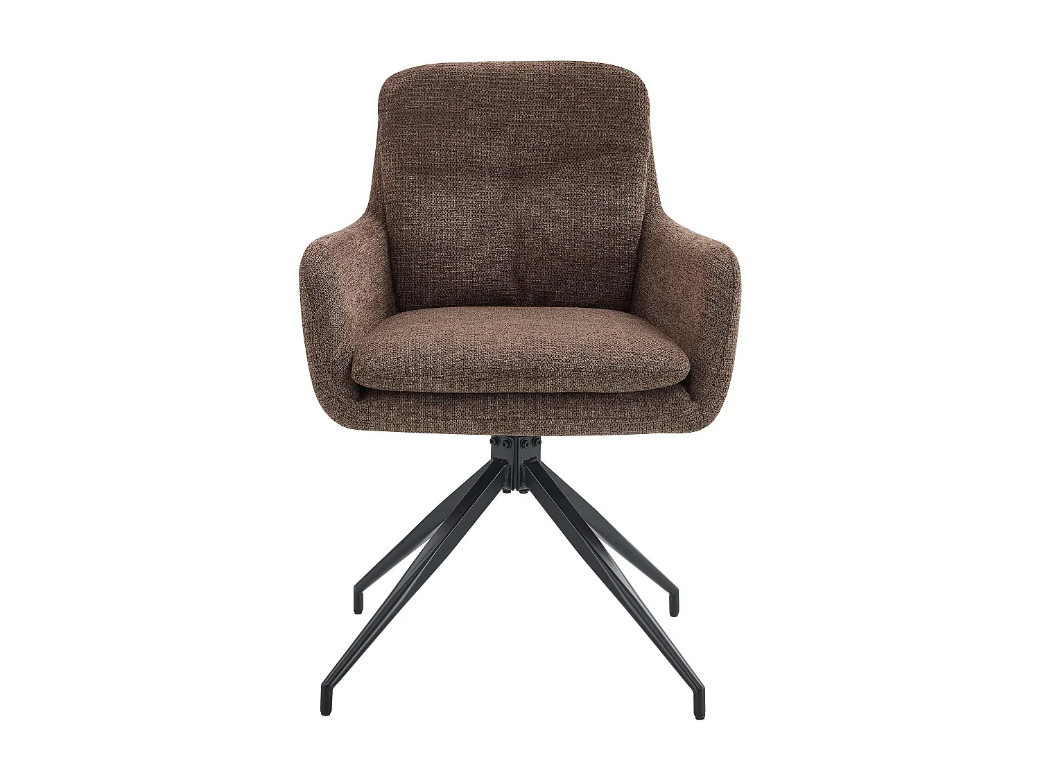 Lot de 2  chaise salle à manger - Tissu - Marron - Pickett