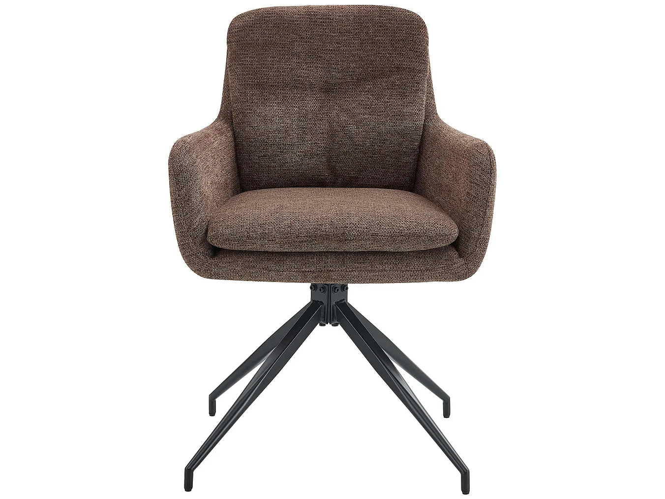 Lot de 2  chaise salle à manger - Tissu - Marron - Pickett