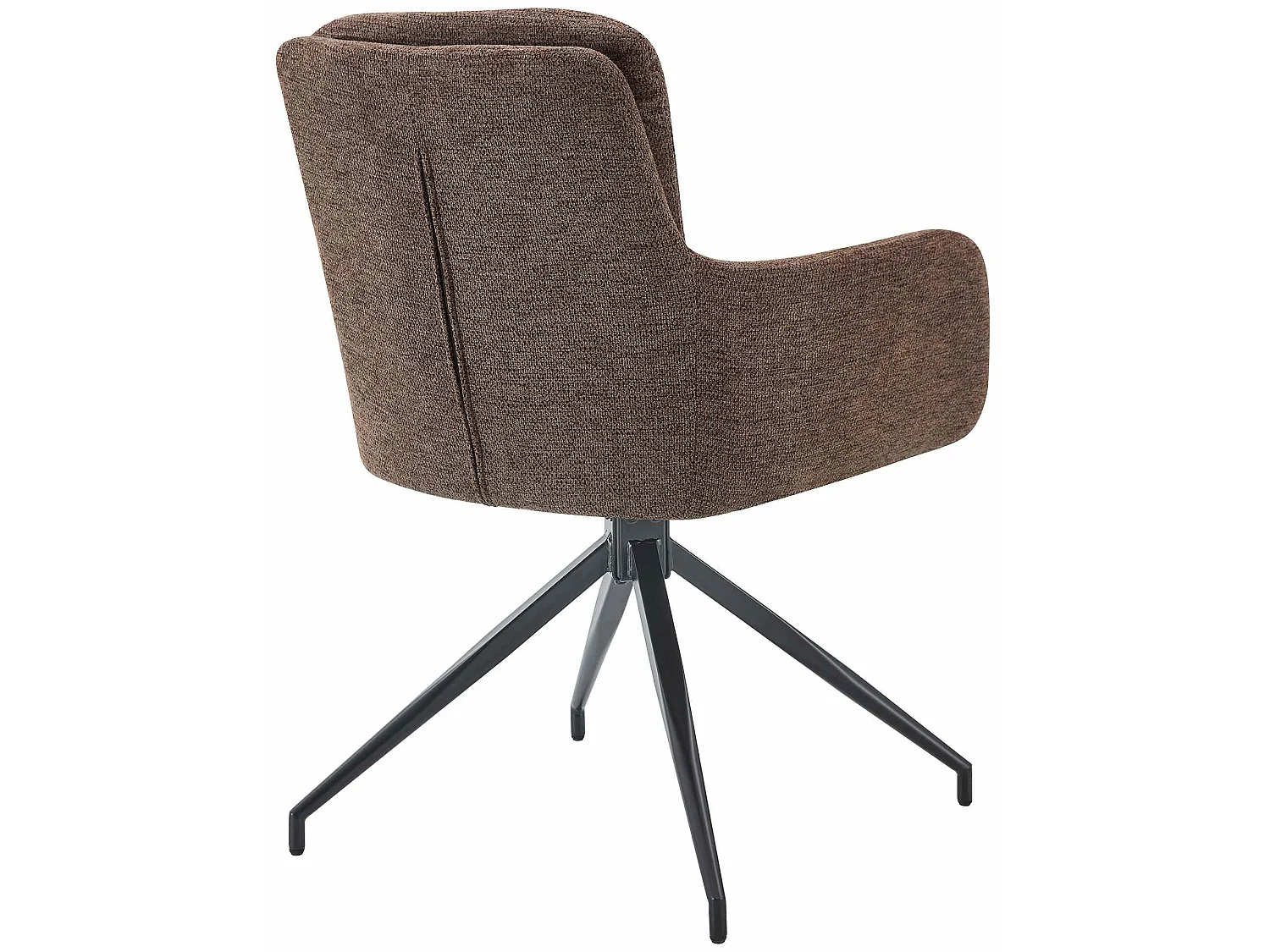 Lot de 2  chaise salle à manger - Tissu - Marron - Pickett
