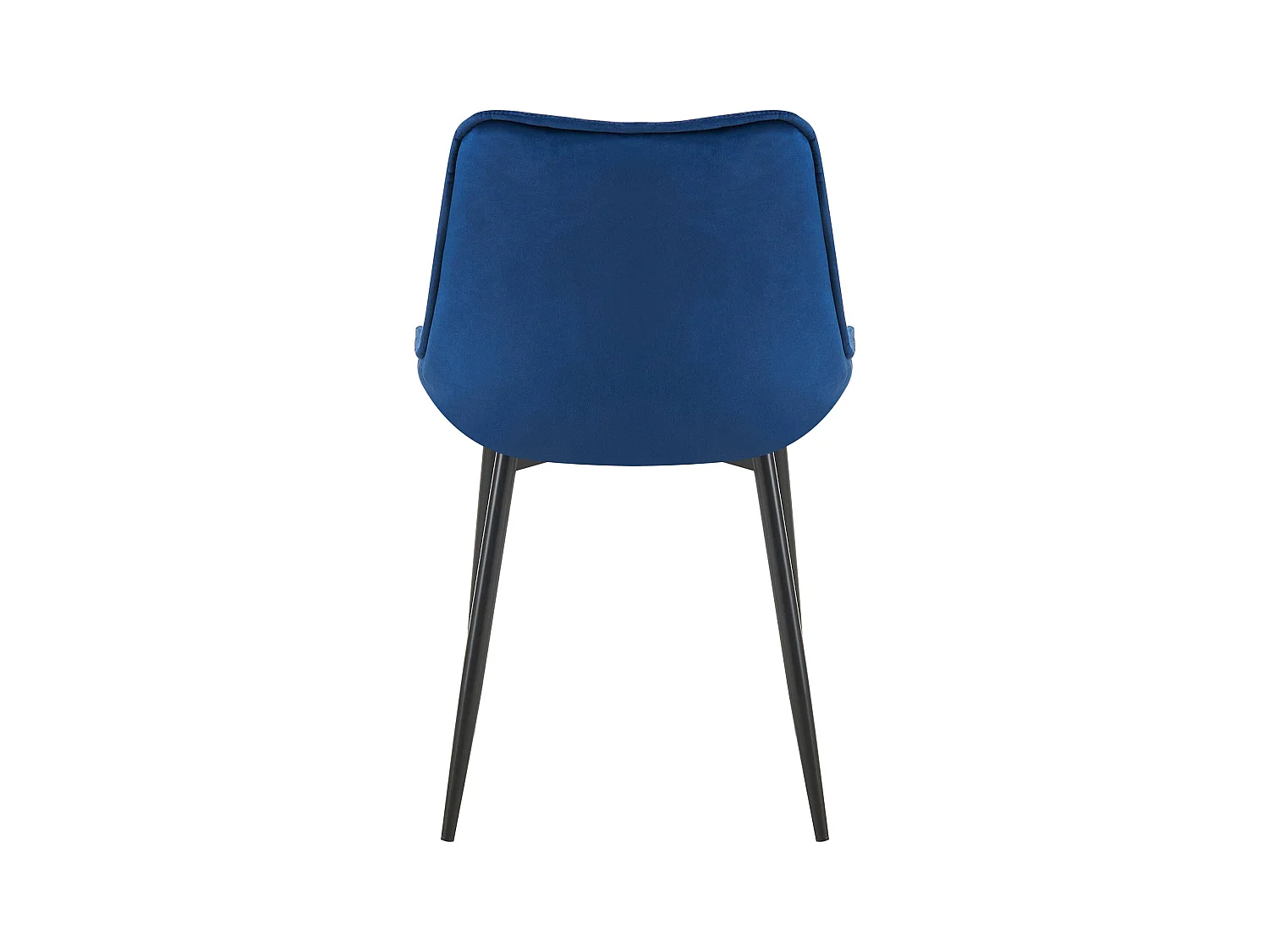 Lot de 2  chaise salle à manger - Velours - Bleu - Wallace