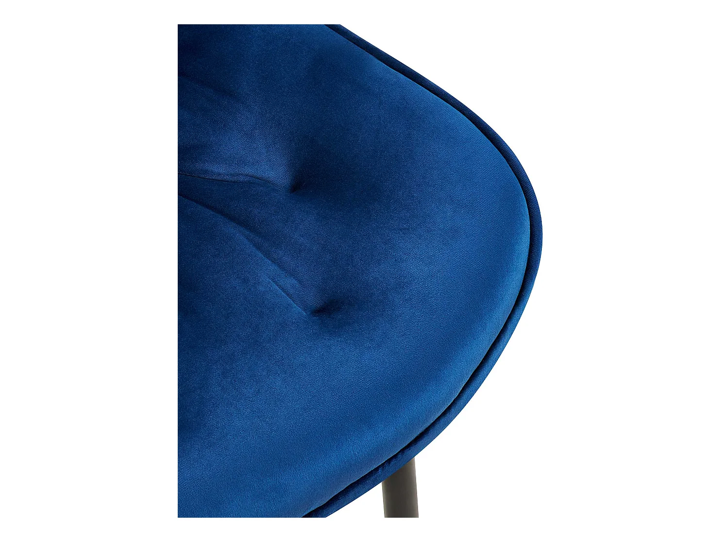 Lot de 2  chaise salle à manger - Velours - Bleu - Wallace